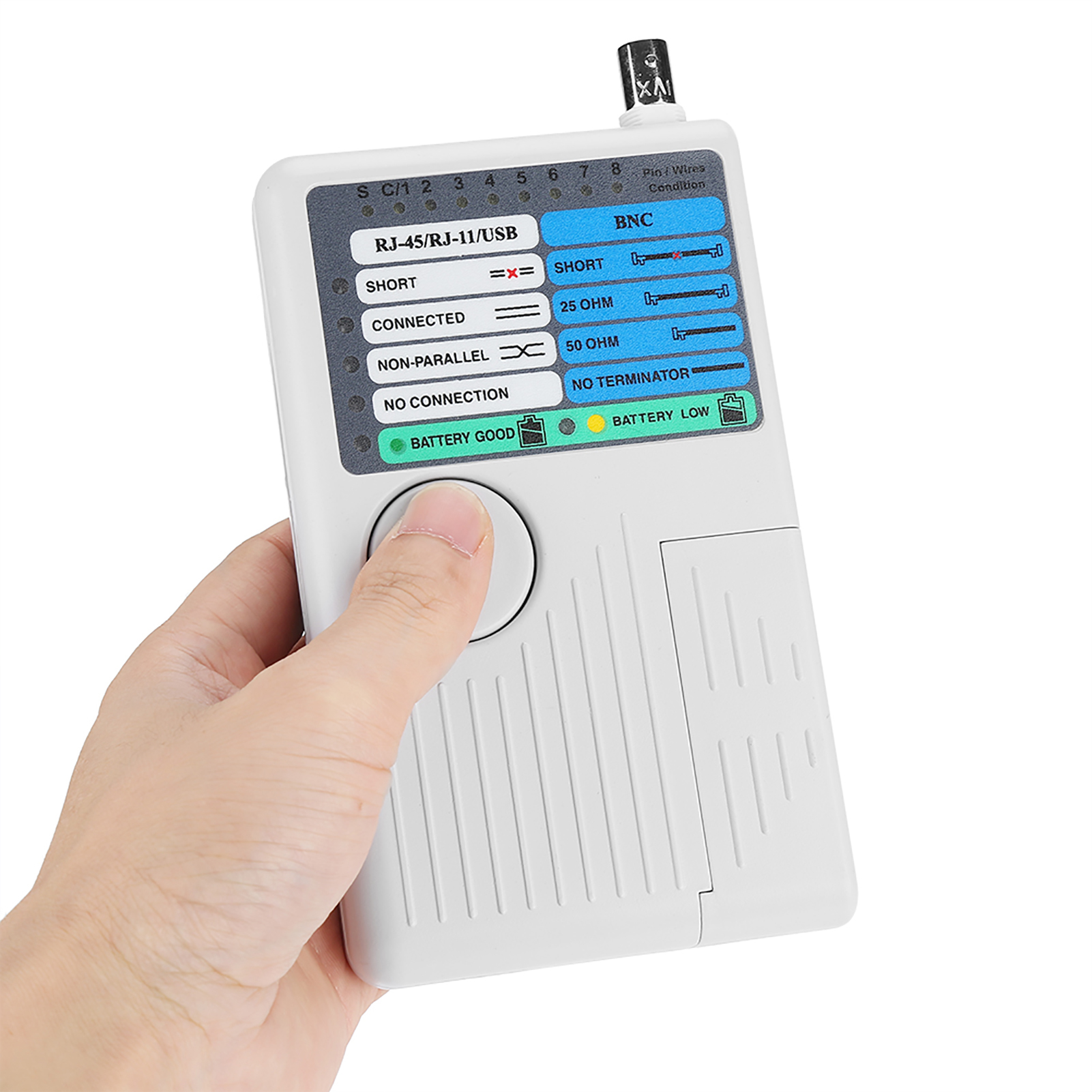Tragbarer Fernwartungs-lan-netzwerkkabeltester Rj11 Rj45 Usb Bnc Zur Verfolgung Und Erkennung Von Utp- Und Stp-lan-kabeln.