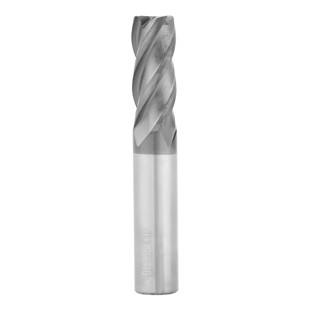 1 Hartmetall-schaftfräser Hrc45, 12 Mm X 75 Mm, 4 Zähne