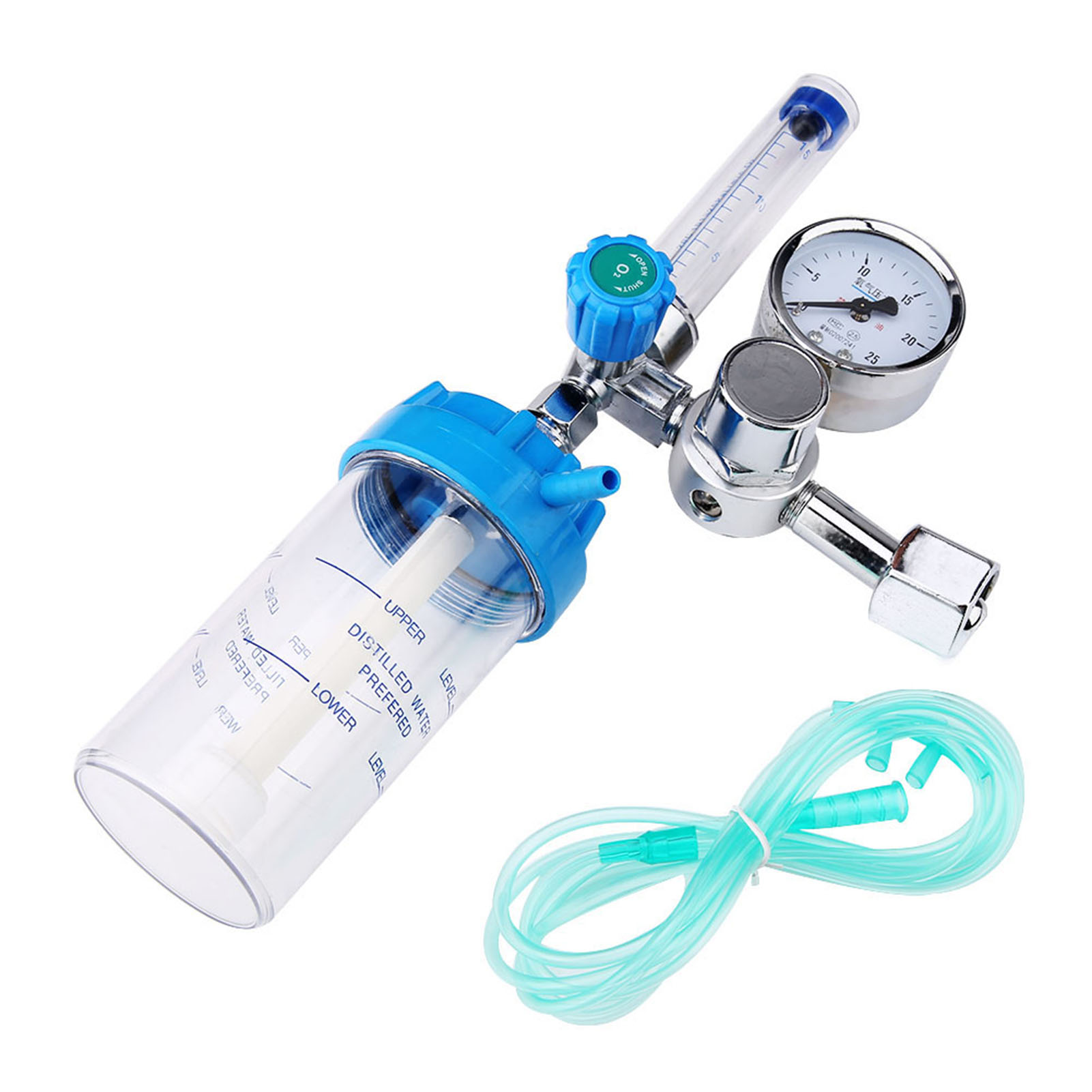 Yh.yx11a Medizinischer Sauerstoffinhalator Vom Bojentyp Mit G5/8 Sauerstoffmanometer