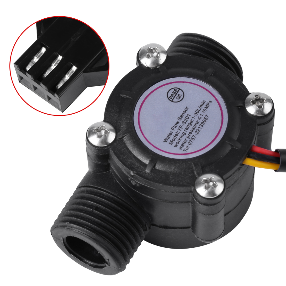 Hochpräziser Wasserdurchflusssensor Dn15, 4-punkt-hall-effekt-durchflussmesser, Impuls-durchflusssensor