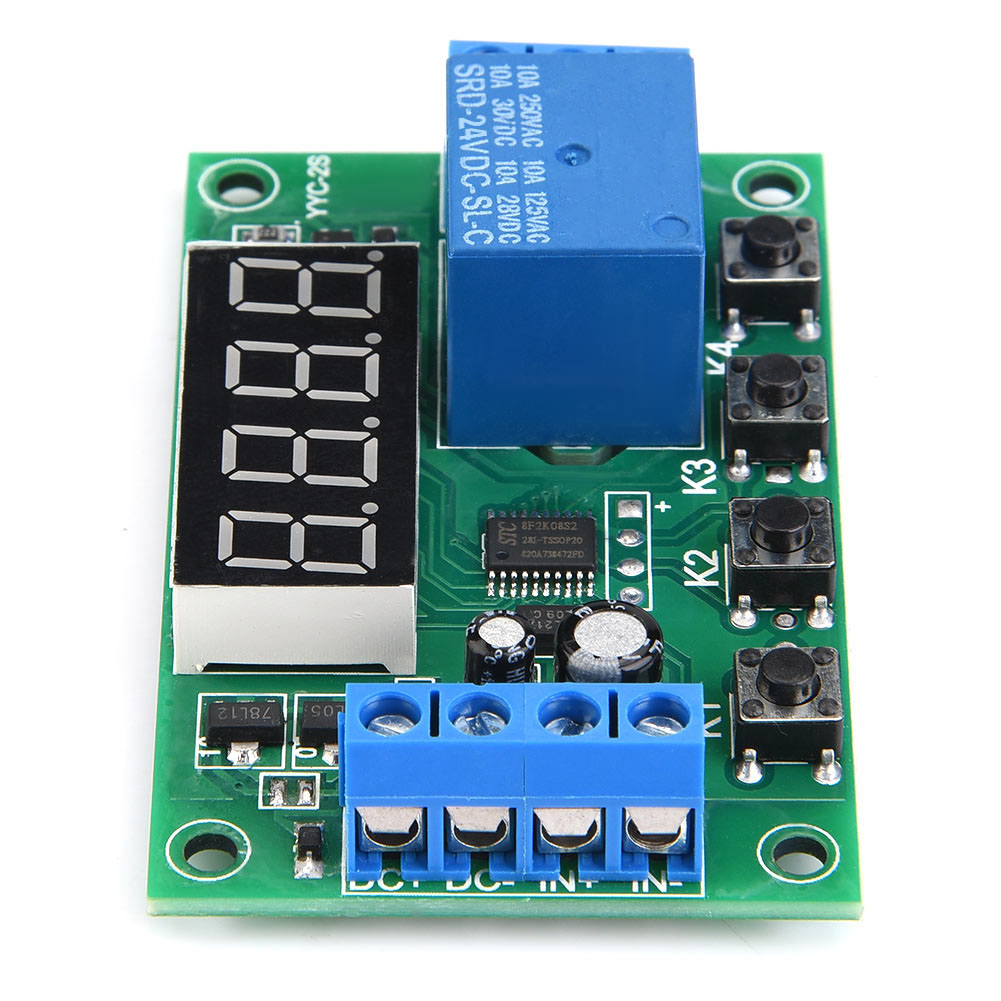 Yyc-2s Einkanal-relaismodul, Ein-/ausschalt-trigger-timer, 5 V, 12 V, 24 V