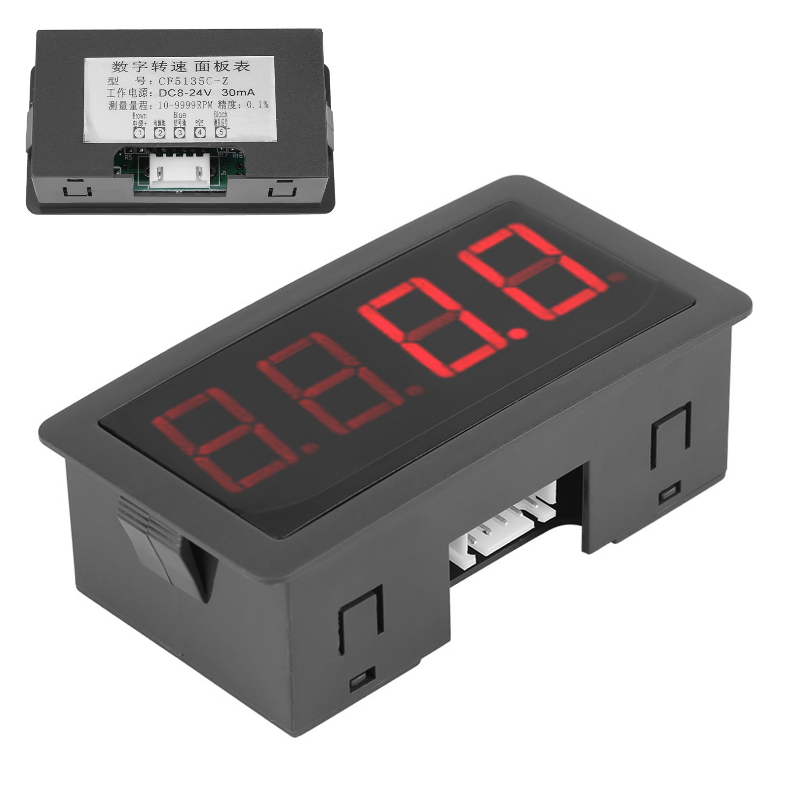 4-stelliger Drehzahlmesser + Npn-hall-effekt-sensor