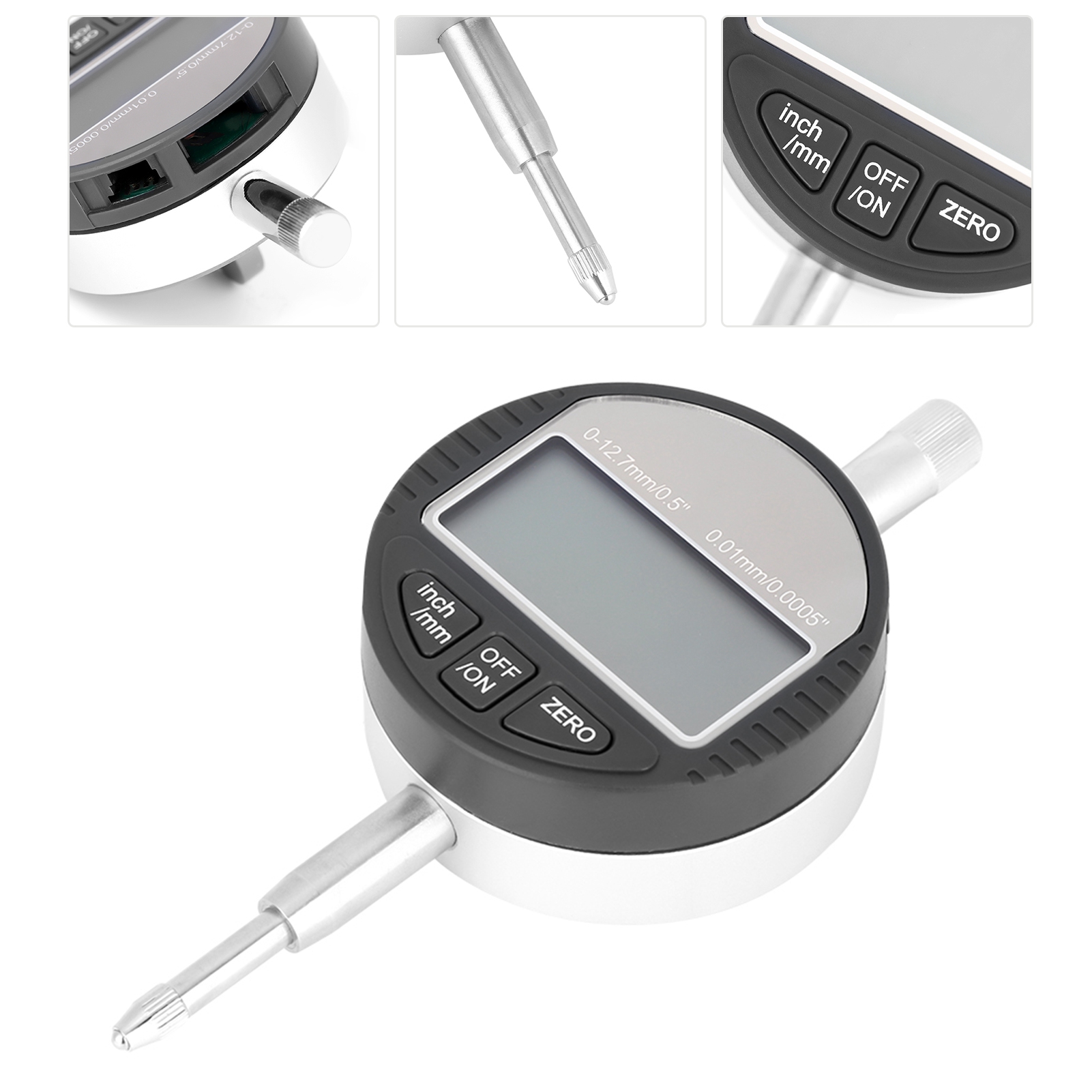 Digitale Messuhr 0-12,7 Mm Mit Eingebauter Batterie