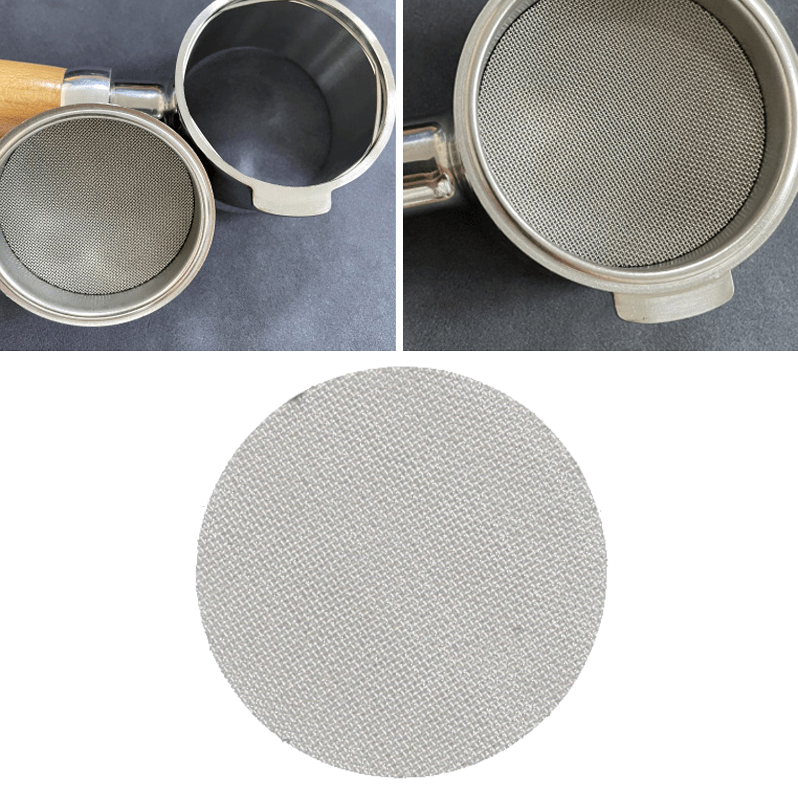 Kaffeefilter Aus Gesintertem Edelstahl, Für Gemahlenen Kaffee Oder Gesinterte Kaffeeflocken, Sekundärfilter Zur Wasserabscheidung, Filtergewebe Aus Gesintertem Kaffeefilter 58,5 Mm X 100 Μm X 1 Mm