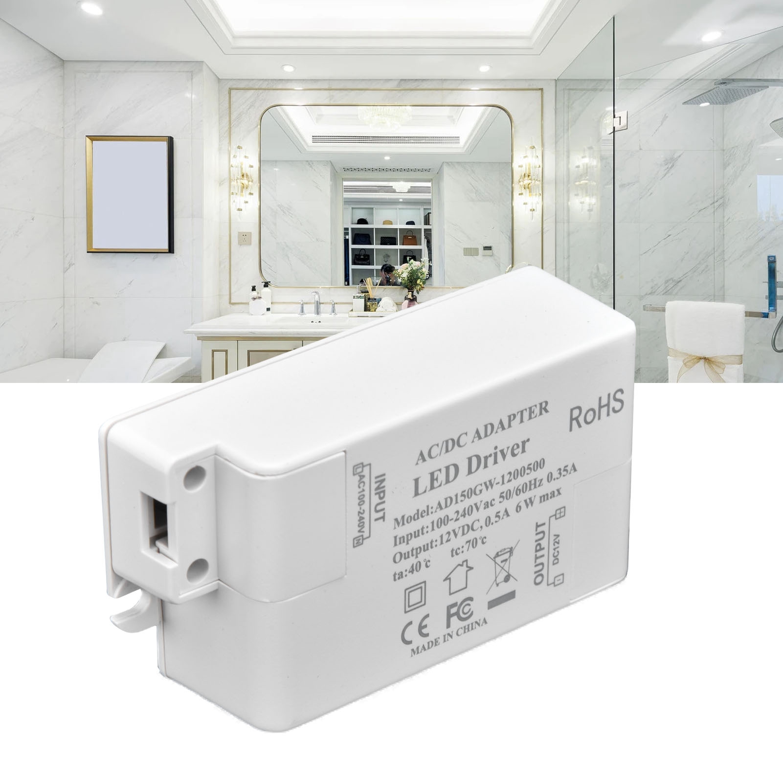 Konstantspannungsnetzteil Für Led-treiber-ic: Ac-eingang 100–240 V 0,35 A / Dc-ausgang 12 V 0,5 A Transformator Für 6-w-leds
