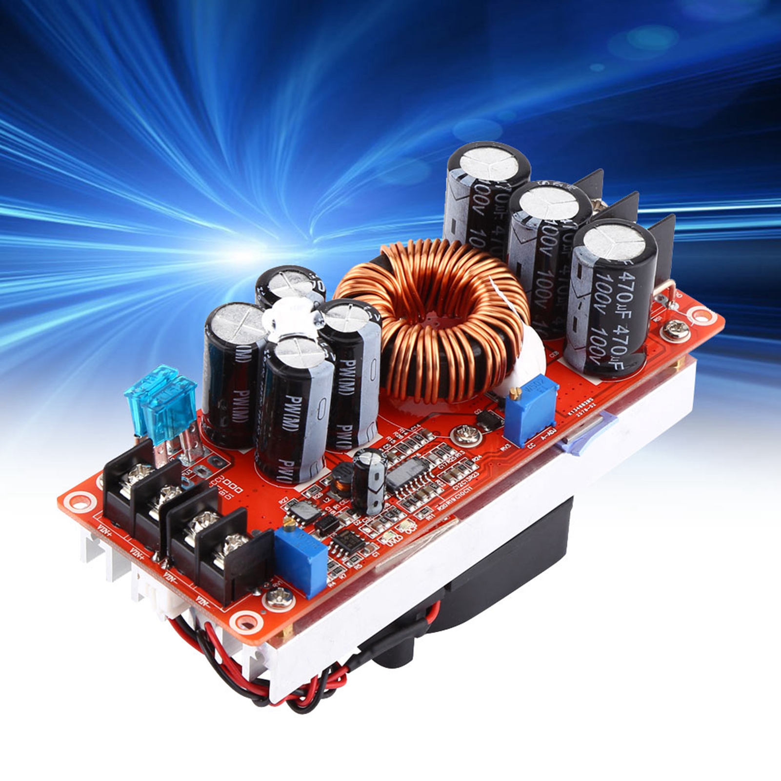 Konstantstrom-boost-modul 1200w, Neues Modell 2017, Mit Temperaturgesteuertem Lüfter Und Festem Kupferpfeiler, Antistatische Verpackung.