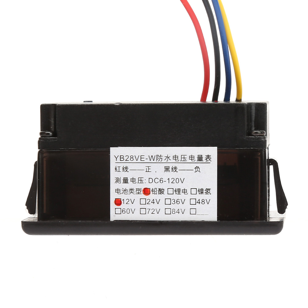Yb28ve-w - Wasserdichtes Digitales Voltmeter Für Elektrofahrzeugbatterien (split-typ)