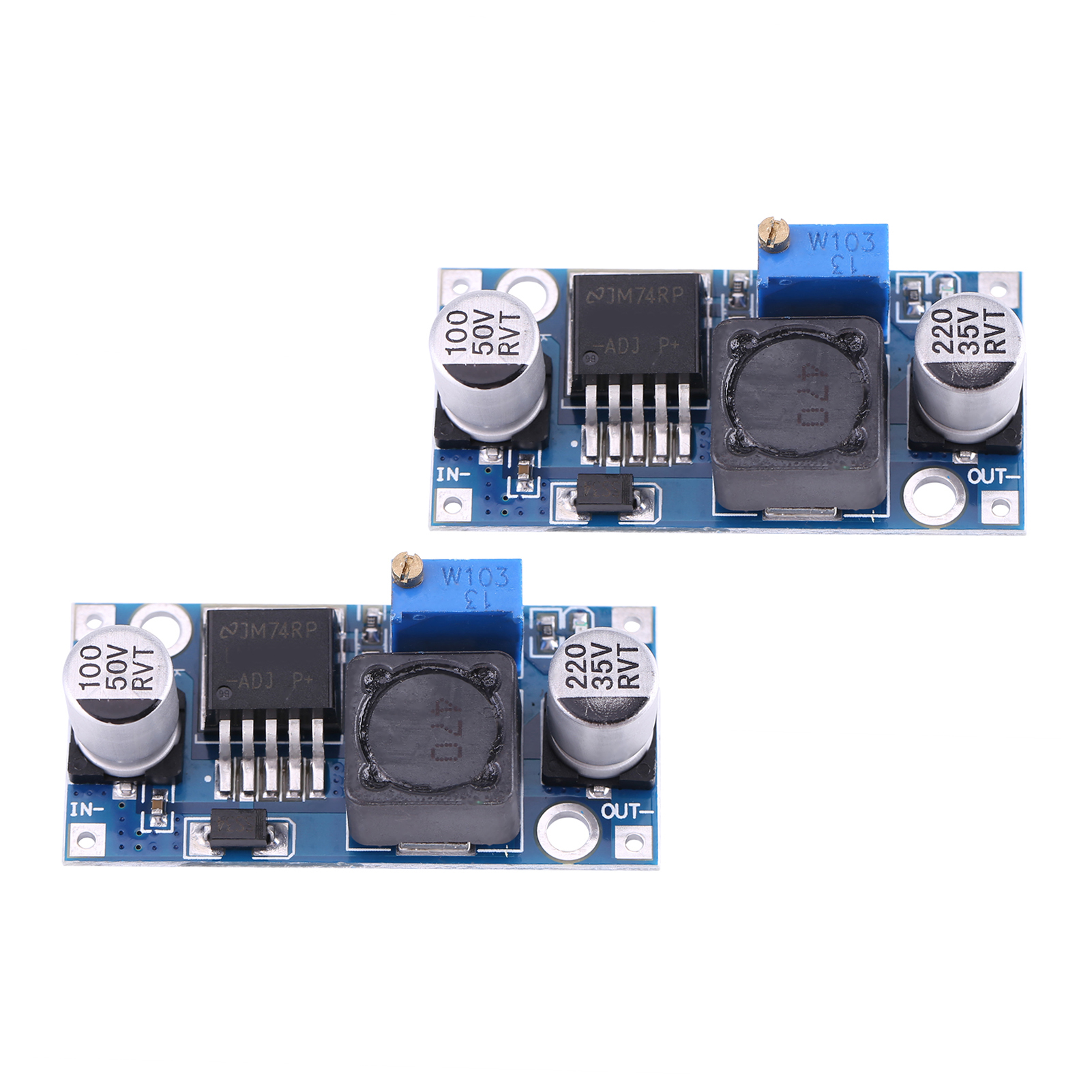 Wish Exklusiv – Lm2596 Einstellbares 3a Dc-dc Abwärts-netzteilmodul (2er-pack)