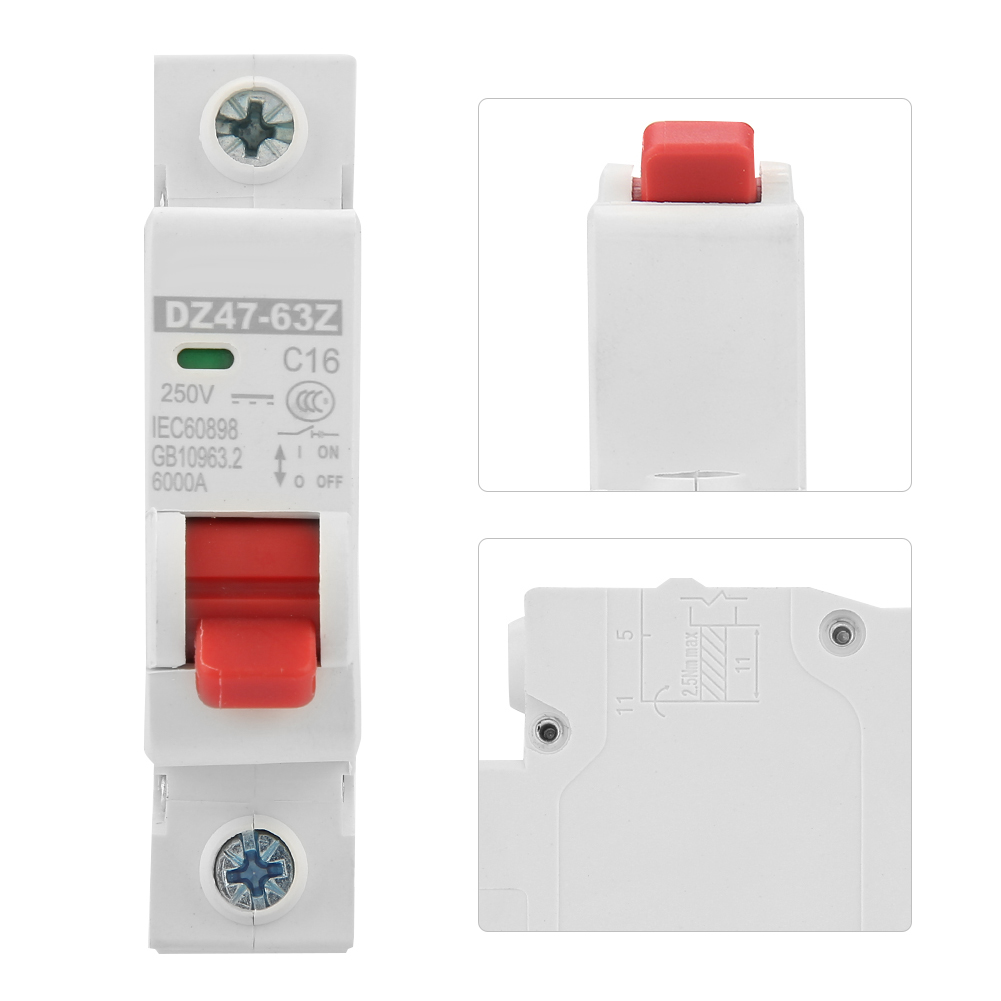 Miniatur-photovoltaik-leistungsschalter Dc Dz47-63z-1p 16a