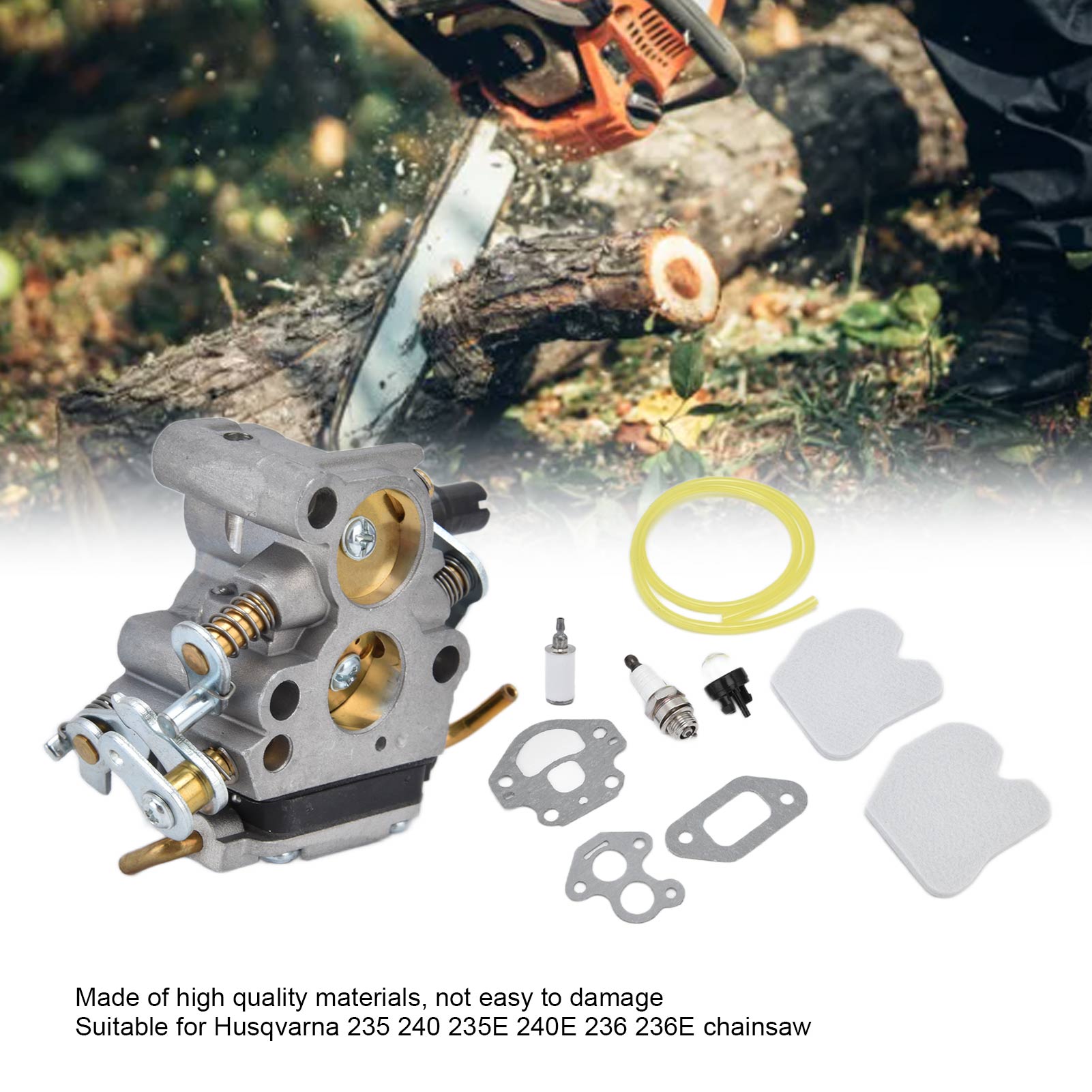 Passend Für Husqvarna 235, 240, 235e, 240e, 236, 236e C1t-w33: Luftfilter, Ölfilter Und Vergaser-papierdichtung