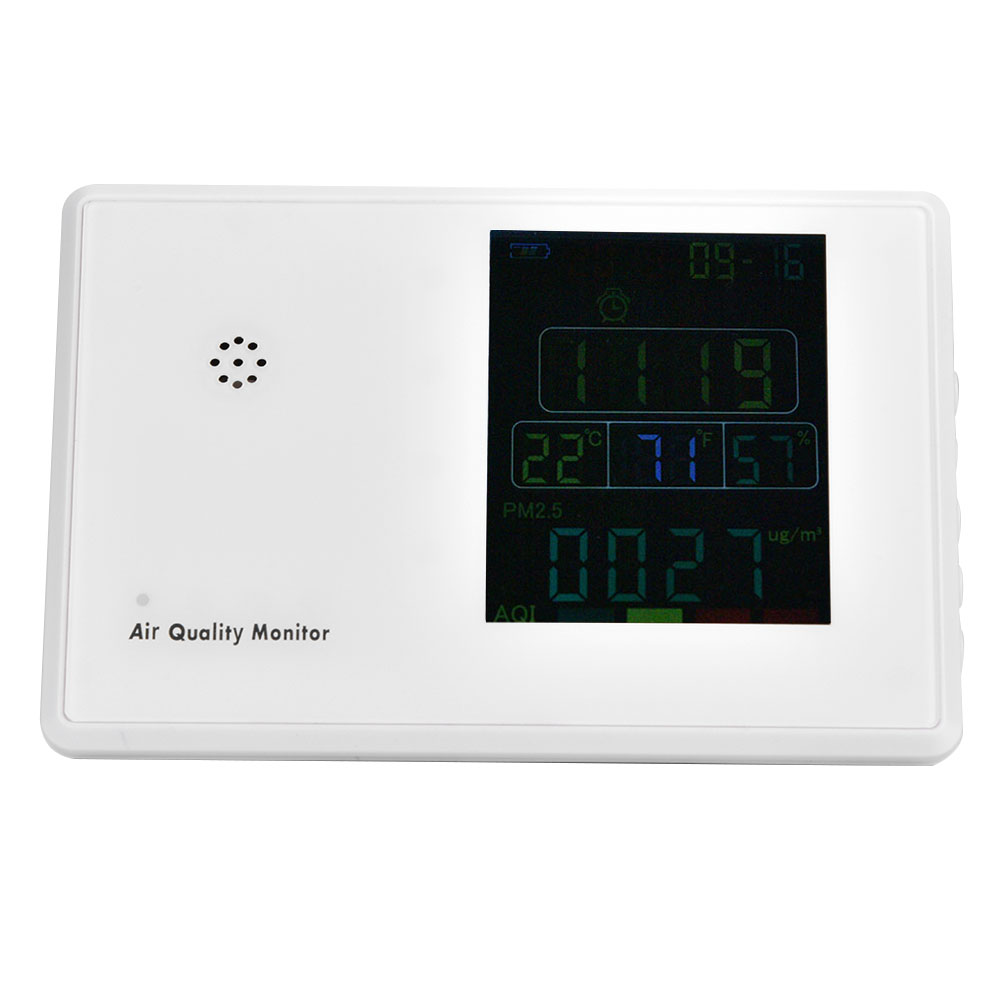 Formaldehyd-detektor Feinstaub-detektor (pm2,5) Kohlendioxid-detektor Thermometer Und Hygrometer Uhr Und Wecker