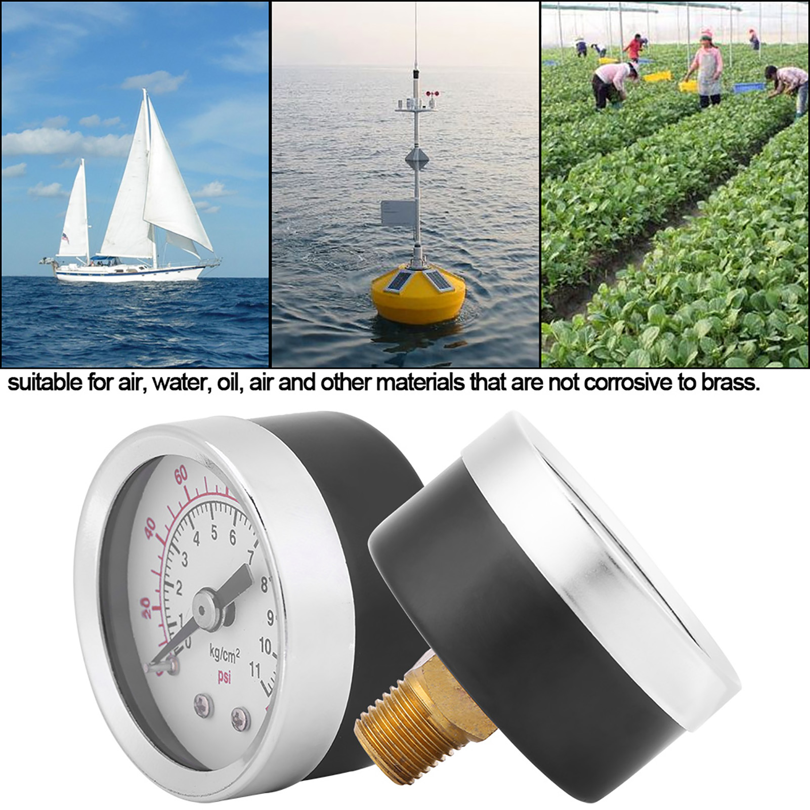 Ts-40-160psi 0-160psi 1/8" Ntp Manometer