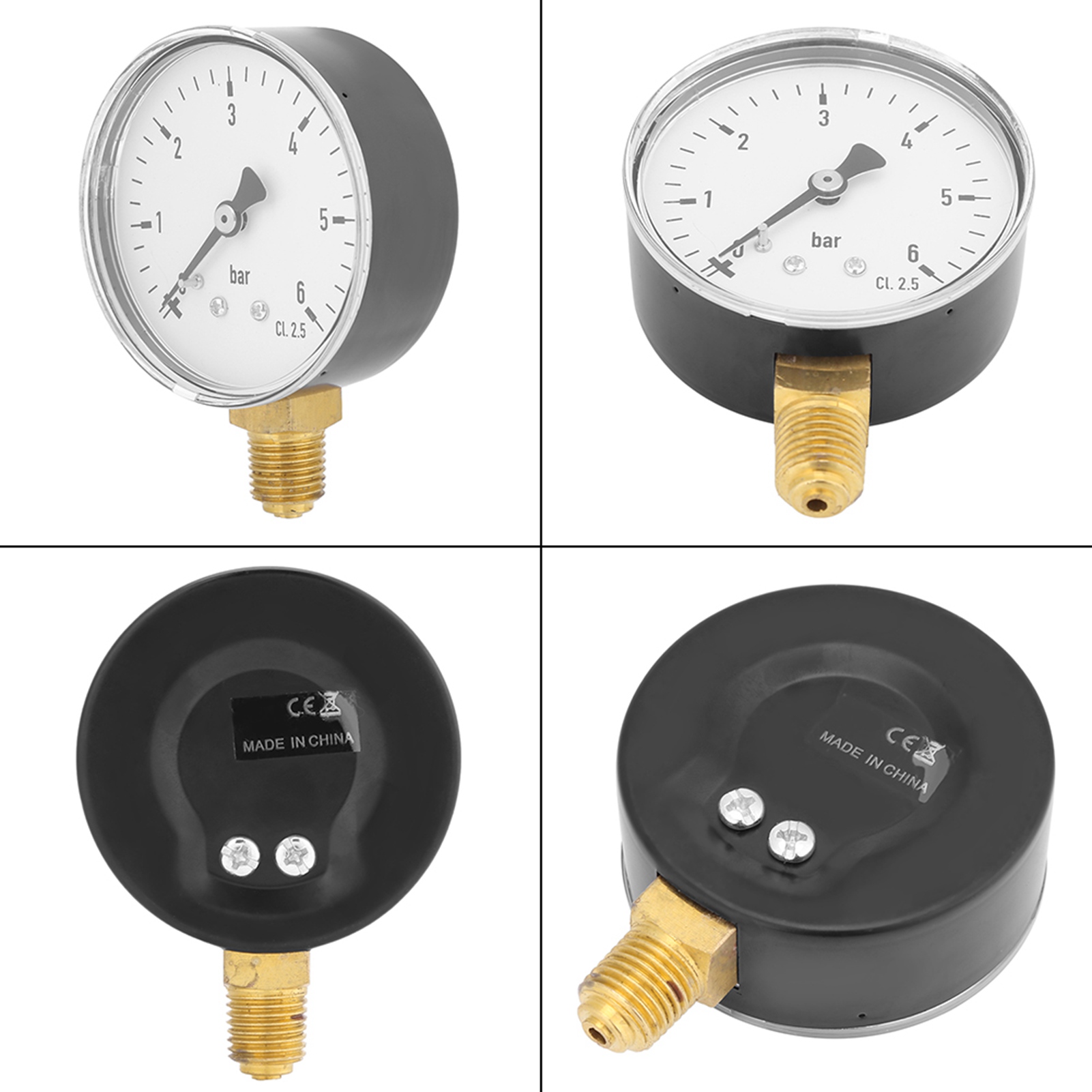 Ts-60-6 Manometer 0-6 Bar 1/4" Ntp