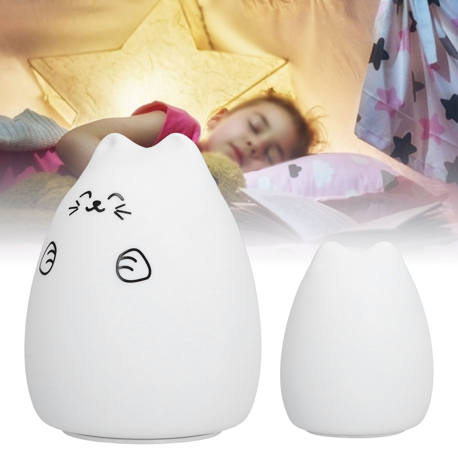 Silikon-led-nachtlicht, Baby-bettlampe, Nachtlicht