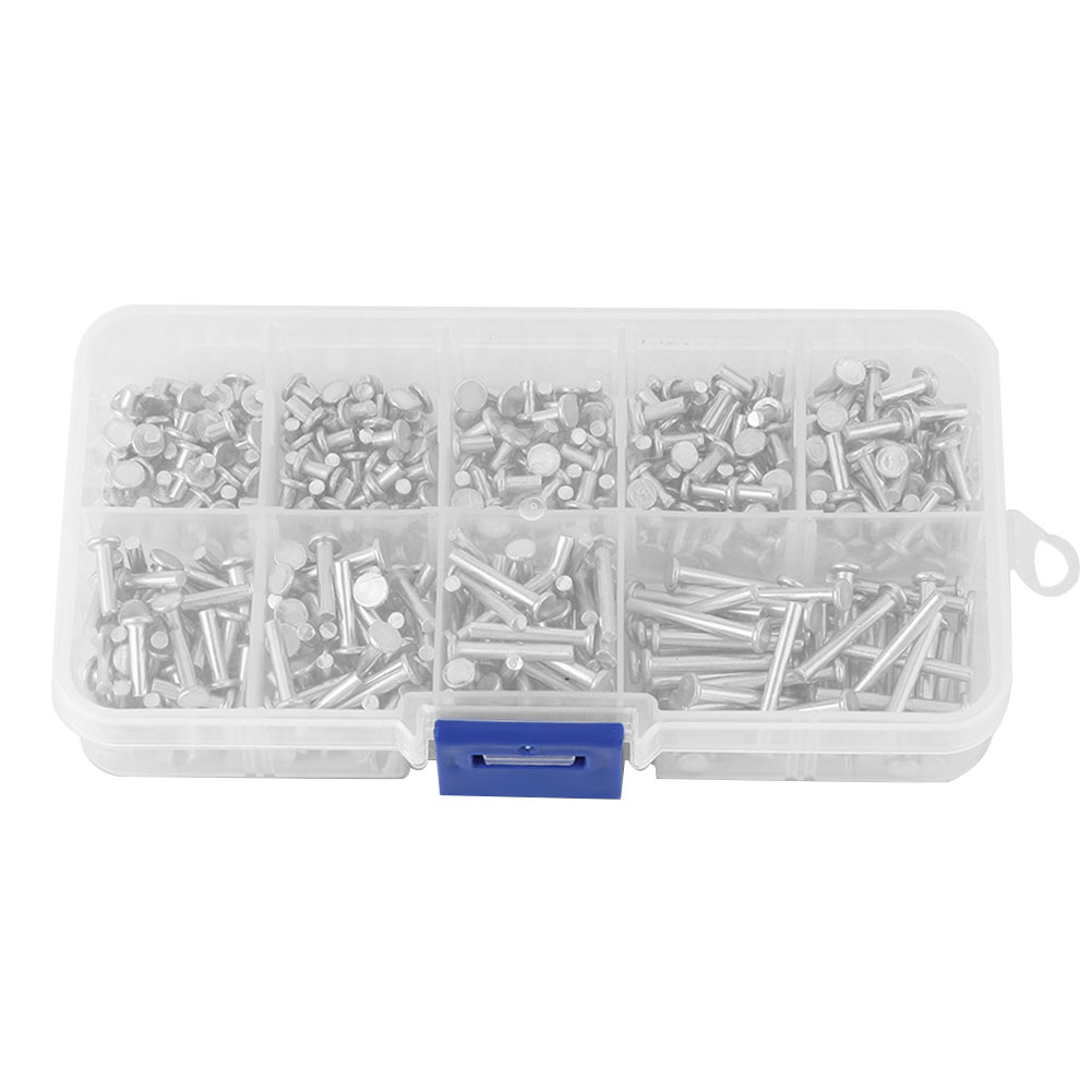 Flachkopfnieten Aus Massivem Aluminium, M2,5, In Einer Schachtel