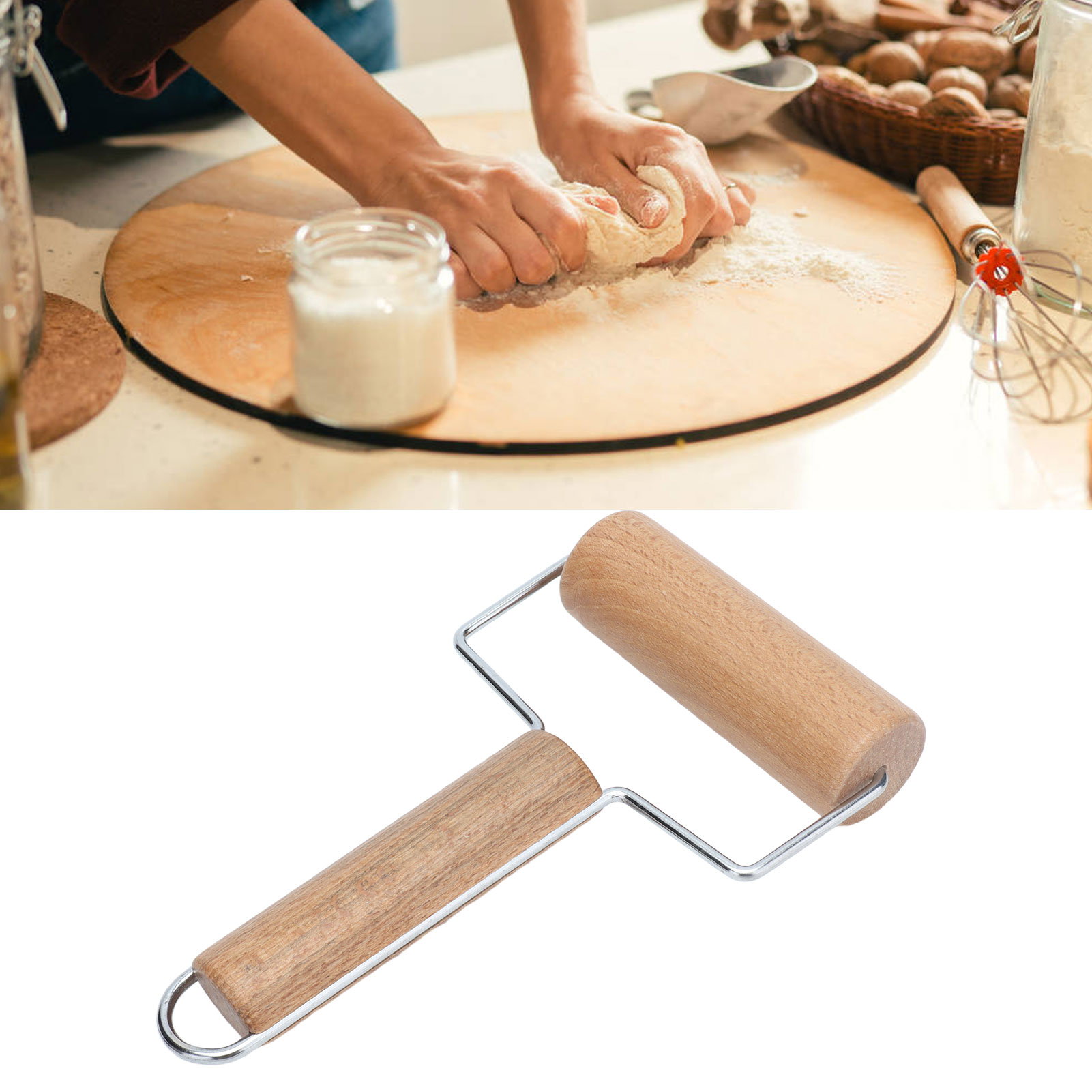 Küchenutensilien: Nudelholz Aus Holz, Nudelholz Aus Buchenholz