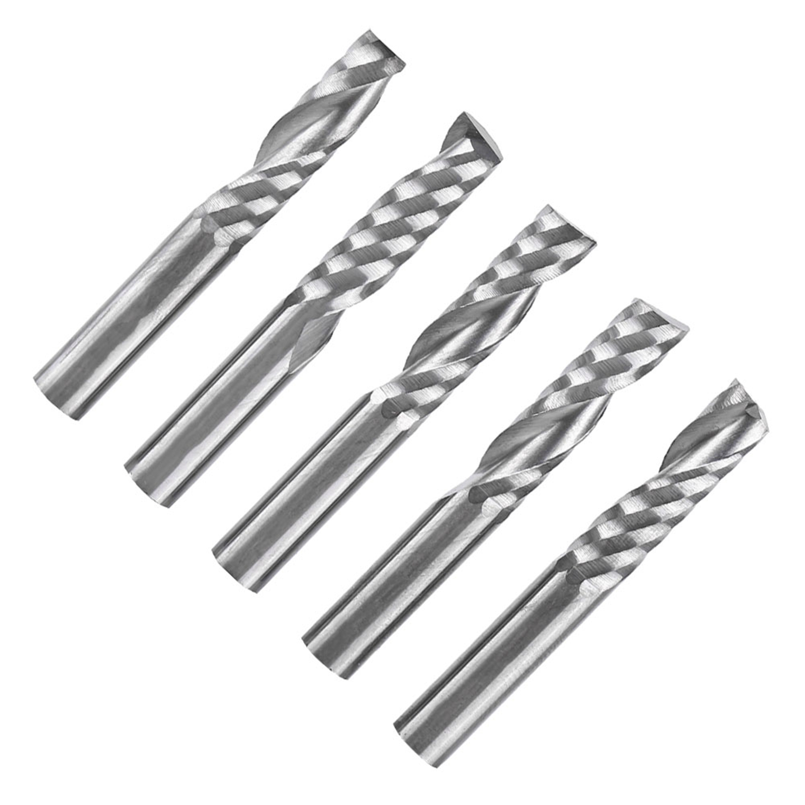 Satz Mit 5 Einschneidigen Fräsern, 6 Mm Durchmesser, 6 Mm Schaft X 22 Mm Schnittlänge