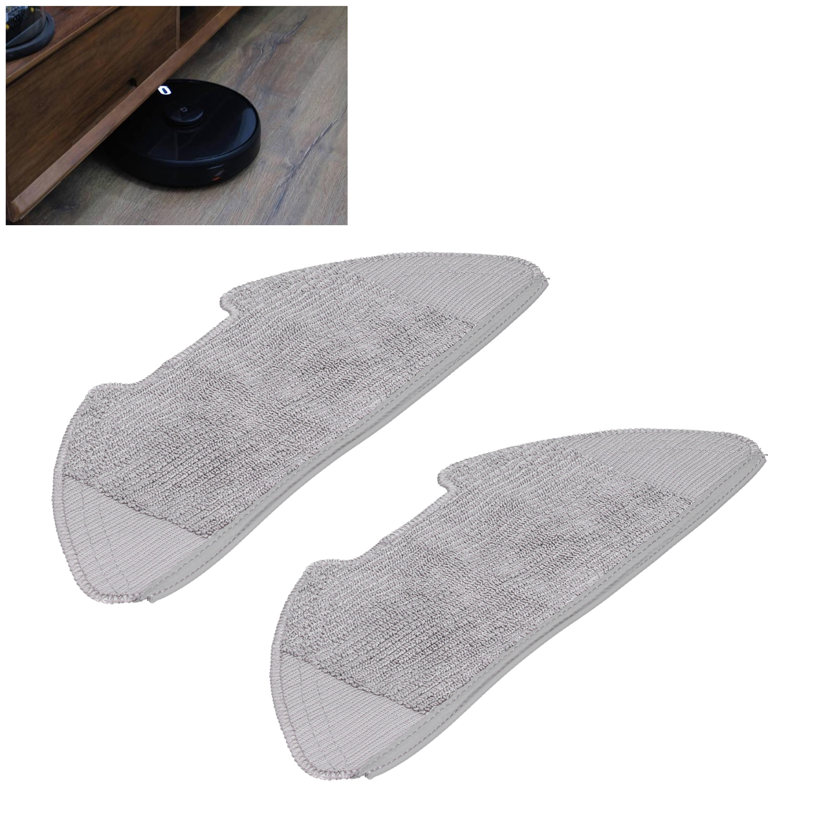 Packung Mit 2 Reinigungstüchern, Kompatibel Mit Dem Xiaomi Mijia Pro Saugroboter