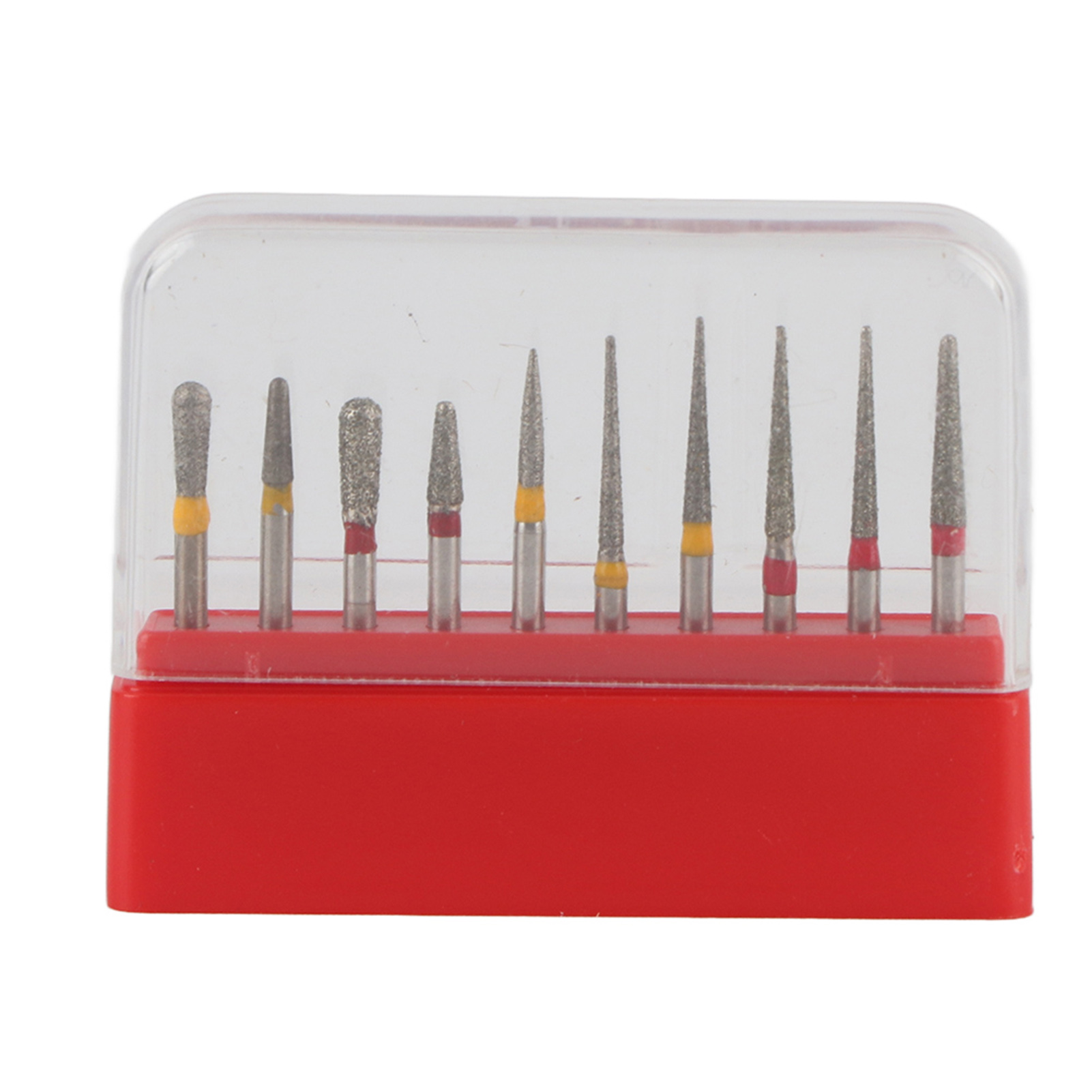Set Aus Zahnärztlichen Diamantbohrern (rot Und Gelb), Hochgeschwindigkeits-handstückbohrer, Fg1.6, Zahnärztliche Verbrauchsmaterialien, Die Ausschließlich Auf Südostasiatischen Plattformen Verkauft We