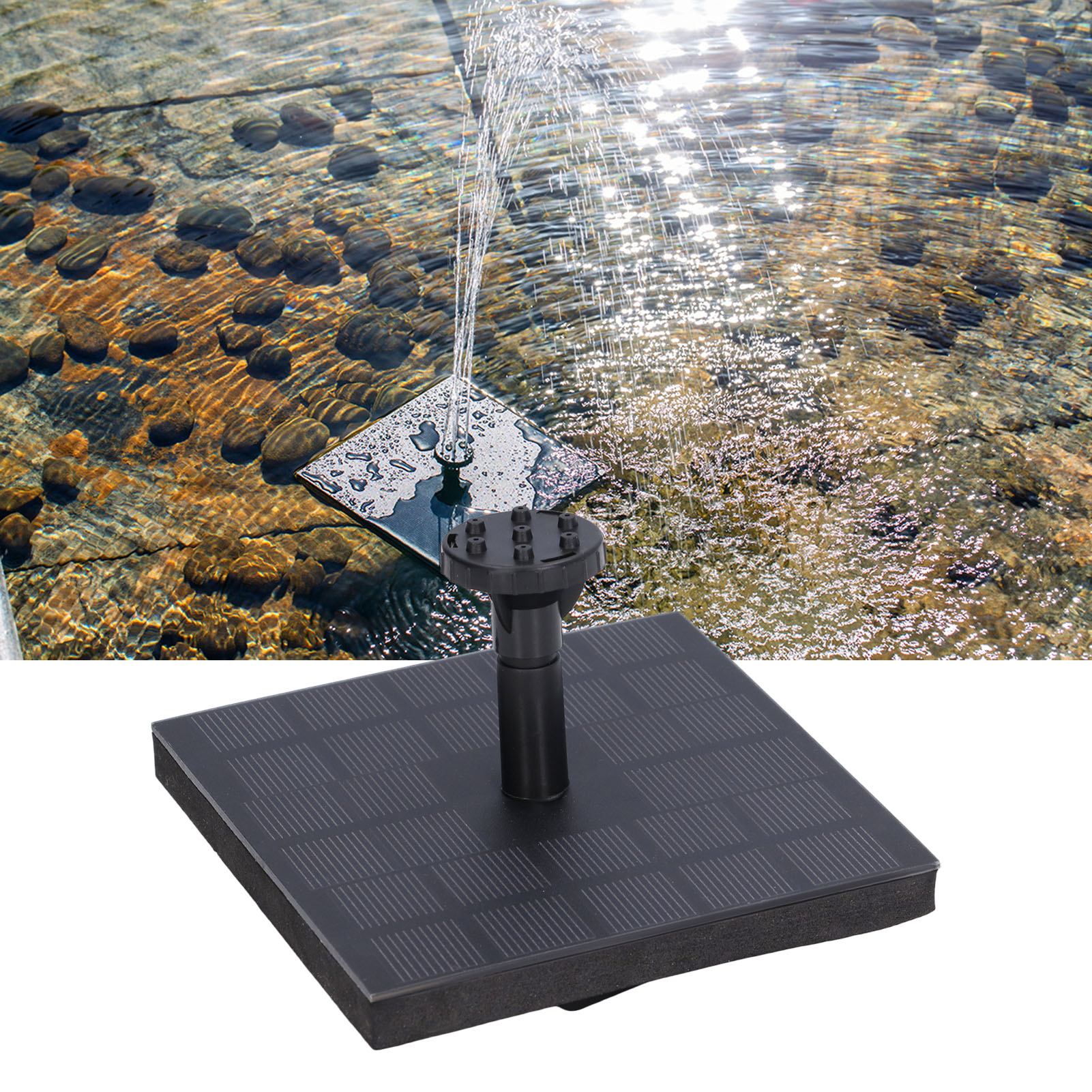 7v 1,4w Solarbrunnen Für Außenpools, Monokristalliner Silizium-schwimmbrunnen Für Den Garten
