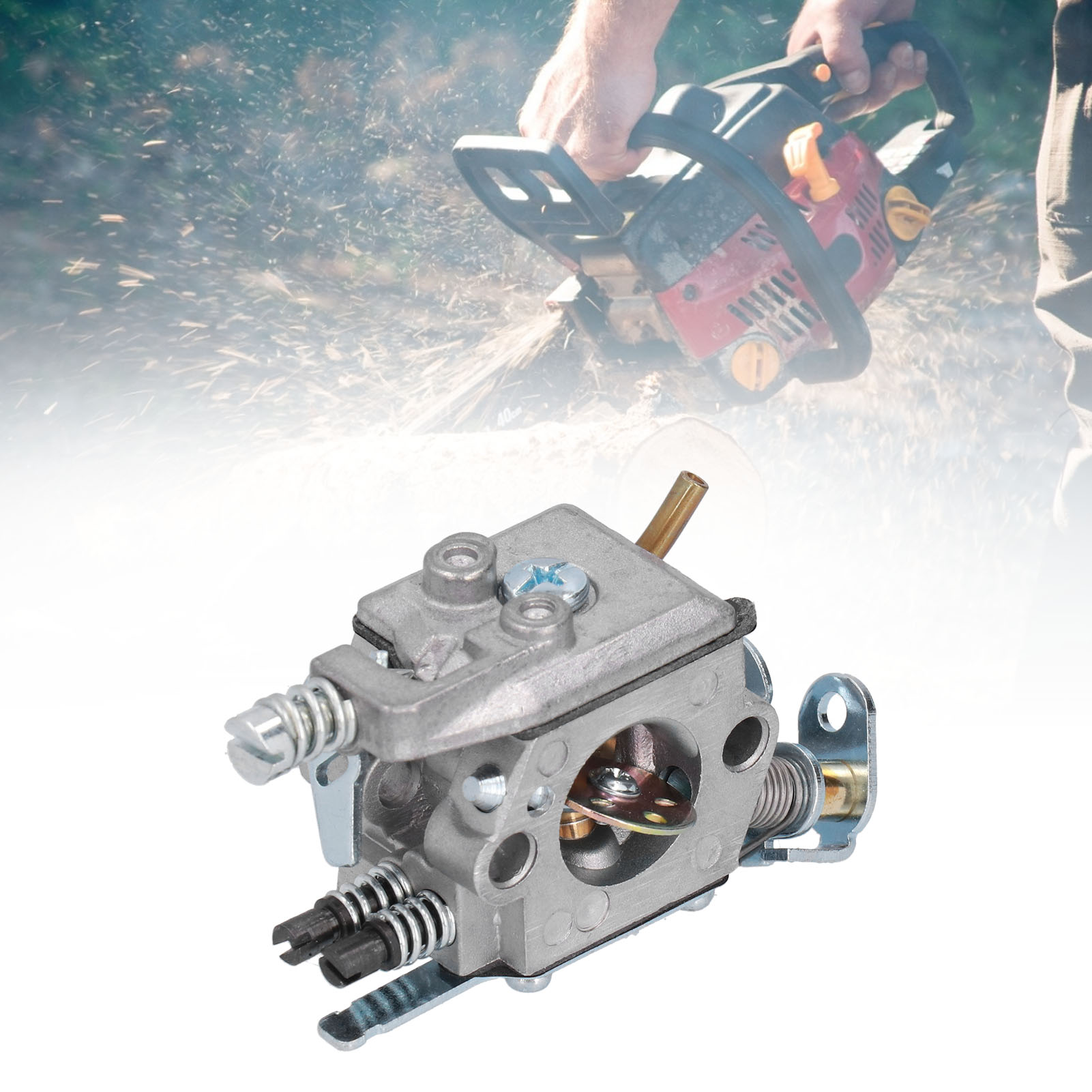 Vergaserbaugruppe Hus137, Kompatibel Mit Husqvarna Kettensägen, Kompatibel Mit Den Modellen 36, 41, 136, 137, 137e, 141, 142, 141le Und 142e.