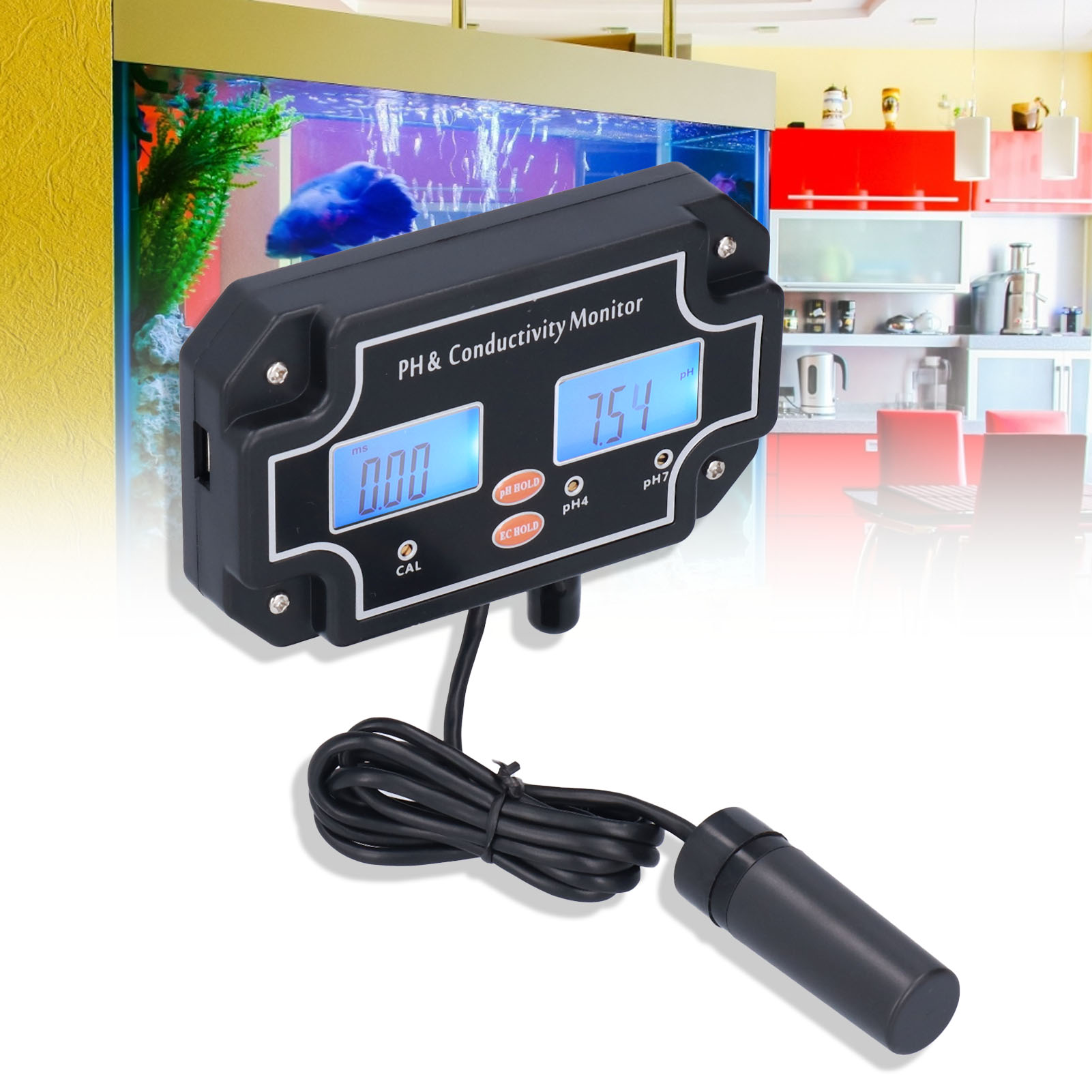 Ph-2681 Ph/ec Miniatur-dc6v-langzeit-online-überwachungssystem Zur Wasserqualitätsanalyse In Der Hydroponischen Aquakultur (us-standard 110v)