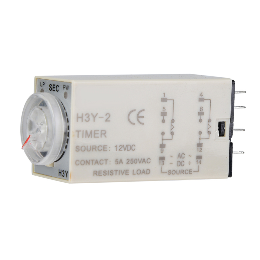 Belme H3y-2 8-poliges Zeitverzögerungsrelais, 12 V Dc