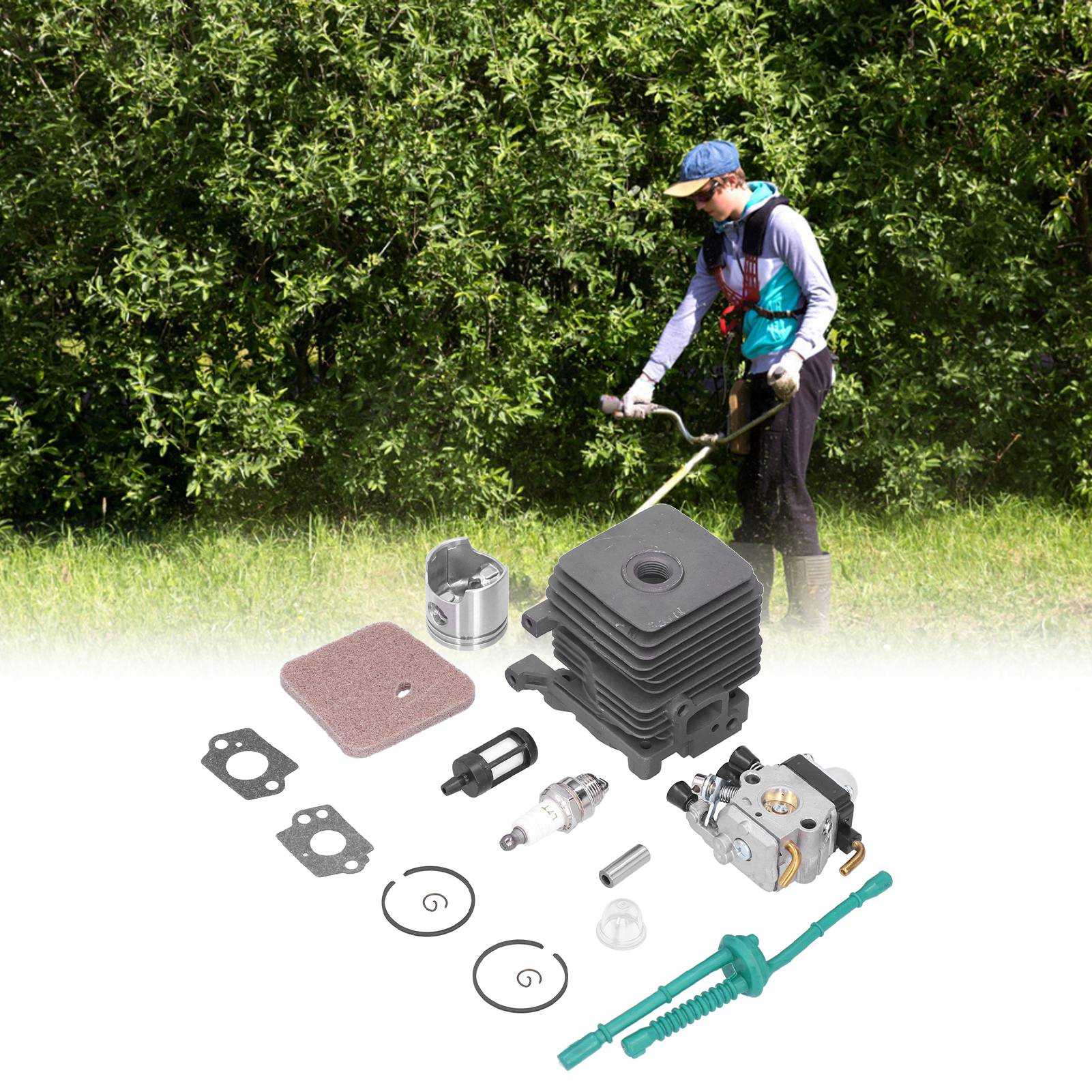 Luftfiltersatz Für Vergaser, Kolben Und 34-mm-zylinder Für Stihl Fs55, Fs45 Und Fs38