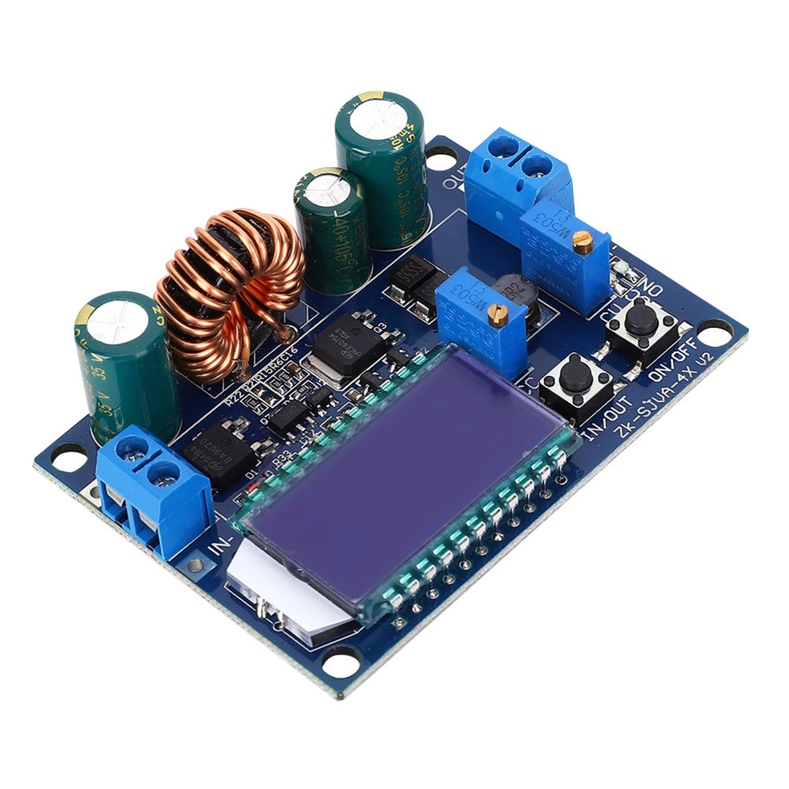 Automatisches Dc/dc-netzteilmodul Mit Auf- Und Abwärtswandler, Konstantspannungs- Und Konstantstromregelung, Lastanzeige Und Lcd-anzeige Der Spannungs- Und Stromregelung.