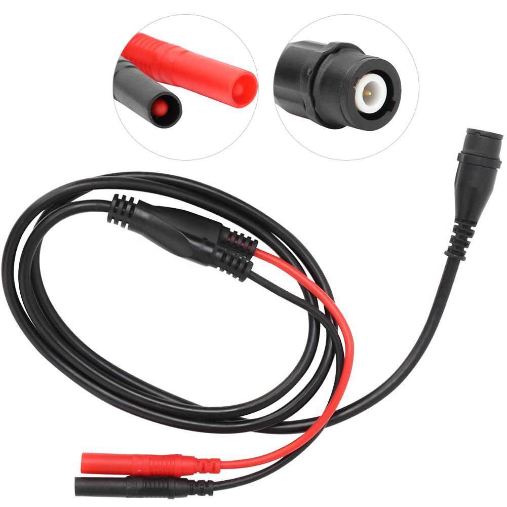 Cleqee P1206 Rg58 Koaxialkabel Mit Vollisolierten Bnc- Auf Bananensteckern, 50 Ohm Impedanz, Q9-stecker