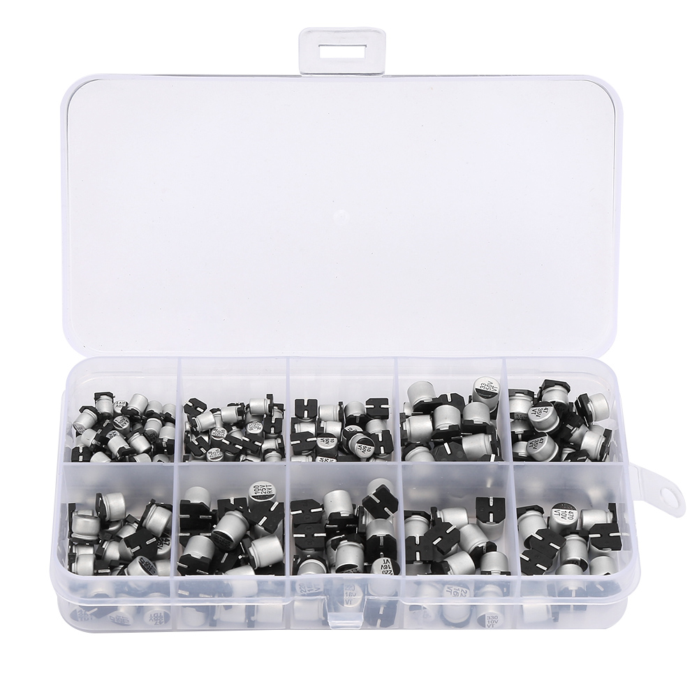 Set Mit 200 Smd-elektrolytkondensatoren 10v50v, 1uf470uf (in Box)
