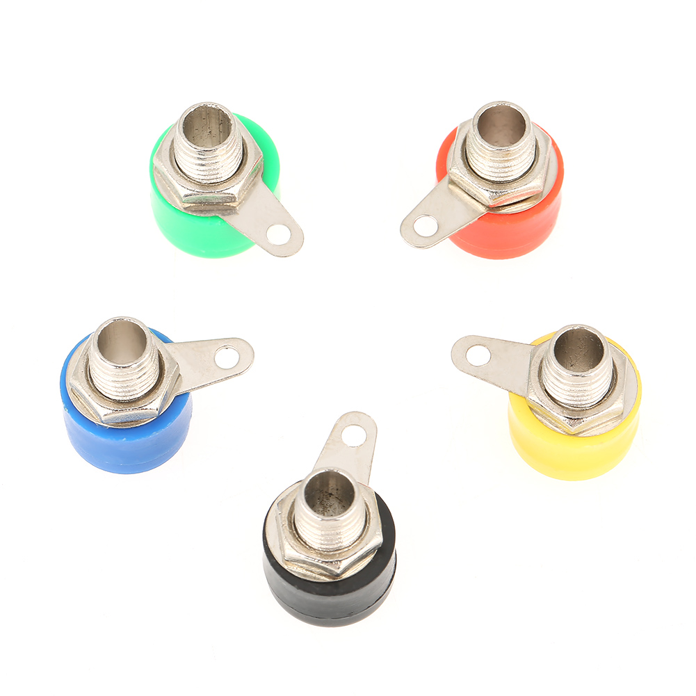 20 Bananenstecker Mit 4 Mm Durchmesser, Jeweils Vier Stück Pro Farbe (insgesamt Fünf).