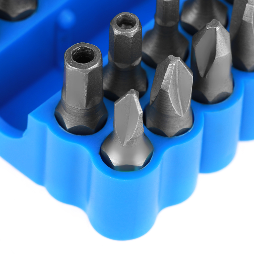 Set Mit 33 Hohlschraubendreherbits: Schlitz-, Kreuzschlitz-, Torx-, U-förmige, Lange Und Kurze 25-mm-schraubendreher Zum Festziehen Von Sicherheitsschrauben.