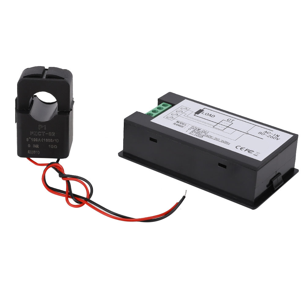 Pzem-061 Multifunktionales Digitales Leistungsmessgerät Mit Wechselstromanzeige (spannungs-, Strom-, Leistungs- Und Energiemultimeter)