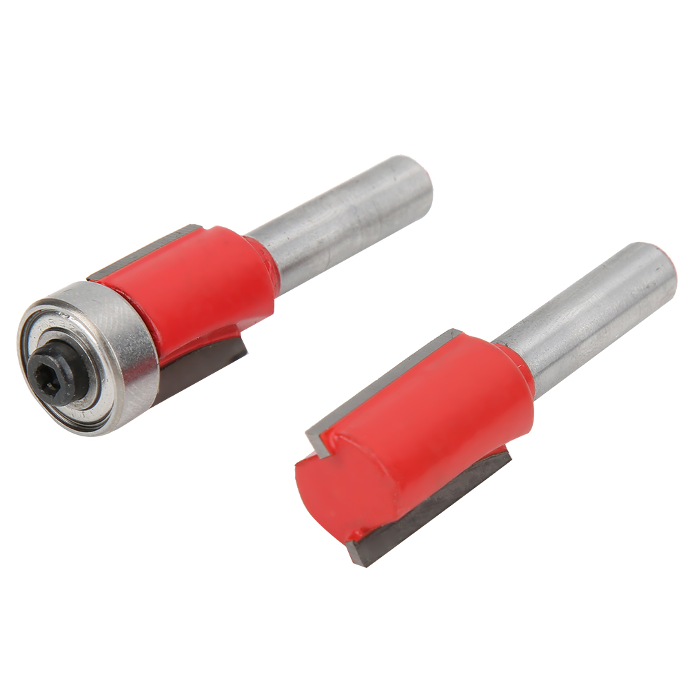 Set Mit 6 Holzfräsern Für Elektrische Holzfräs- Und Graviermaschinen, 6,35 Mm (1/4 Zoll) Schaft, Holzboxverpackung, Rot.