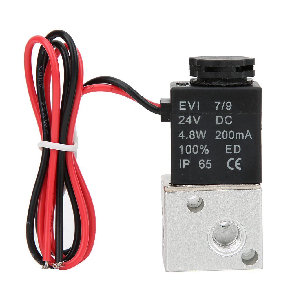 Schnell Ansprechendes Magnetventil Für Luft, Gas Und Wasser, 2 Positionen, 3 Wege, G1/8", 24 V Dc