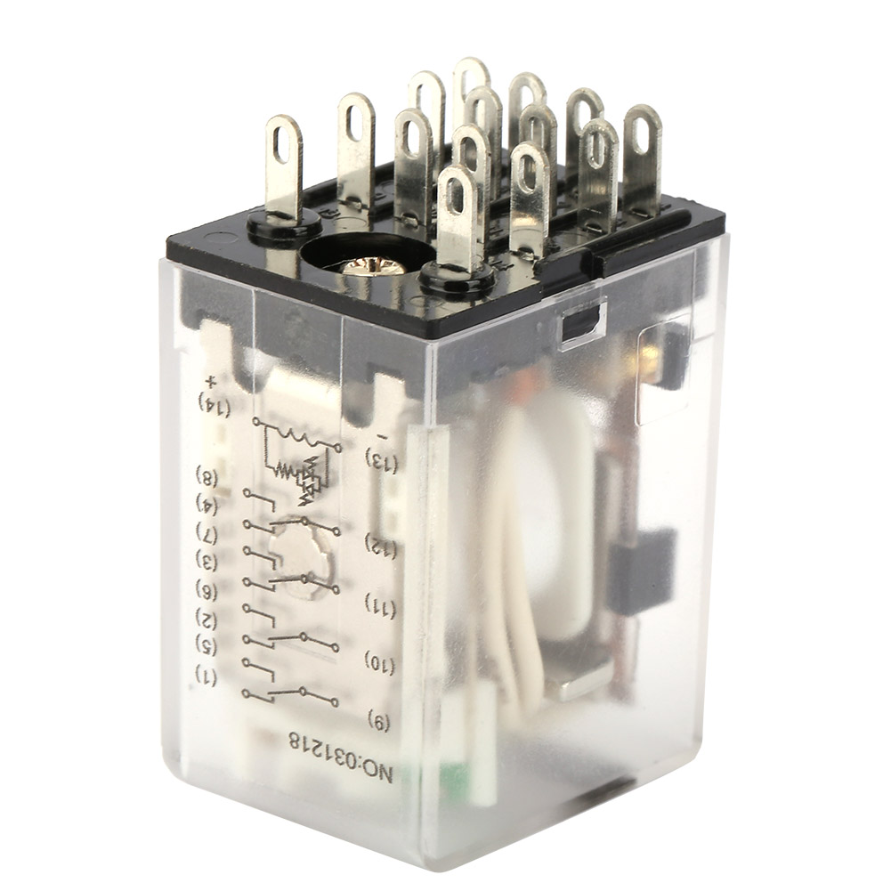 Bemm4c Elektromagnetisches Relais, 14-poliges Zwischenrelais, Grüne Kontrollleuchte