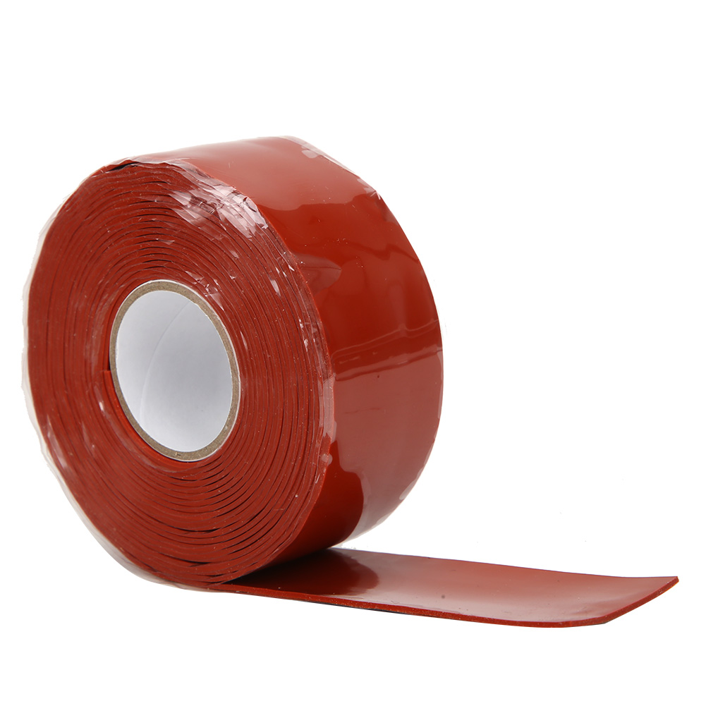 Wasserdichtes Und Strapazierfähiges Klebeband Zur Reparatur Von Lecks In Wasserleitungen, 2,5 Cm Breit, Rot.