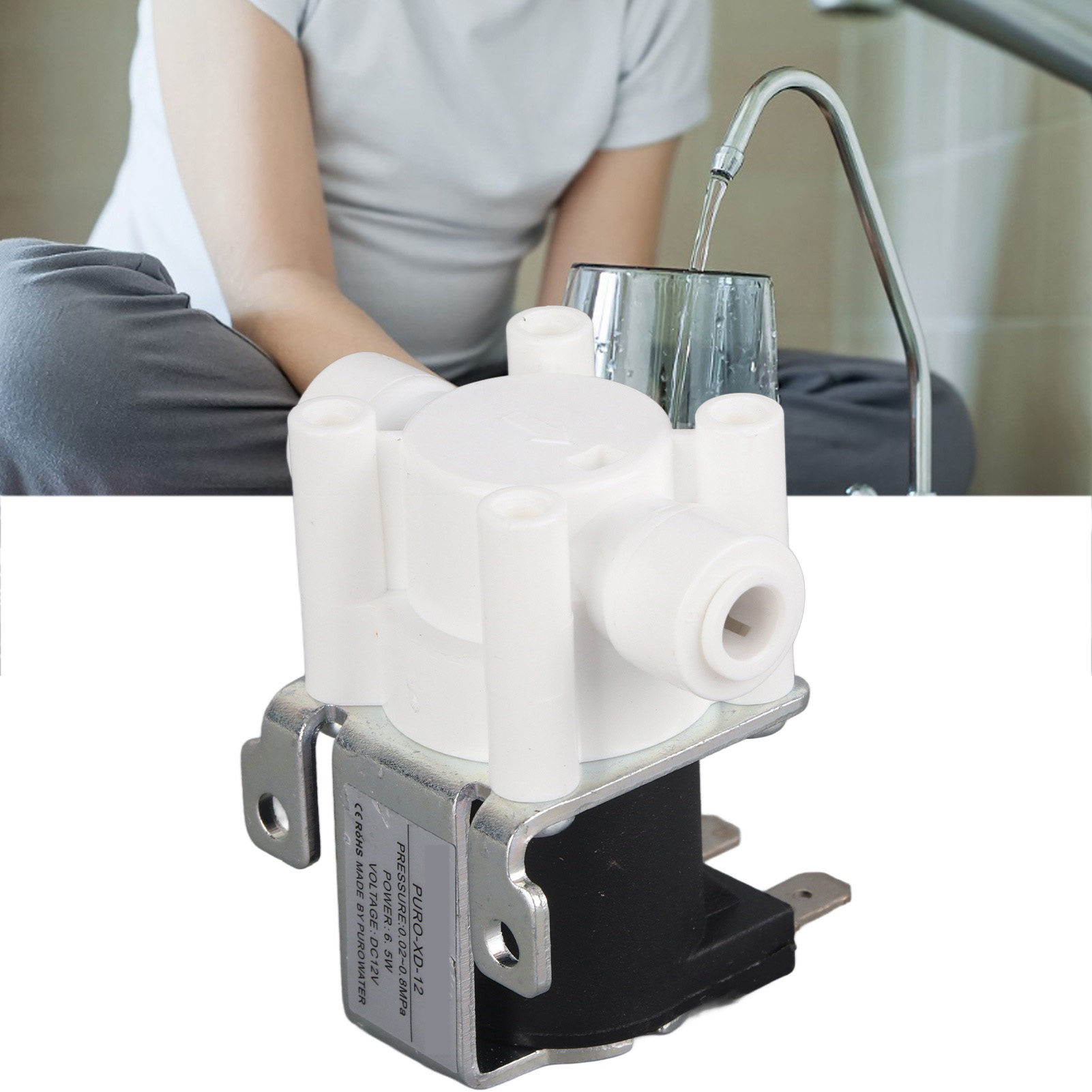 Normalerweise Geschlossenes Magnetventil Mit Schnellanschluss 1/4" Dc12v