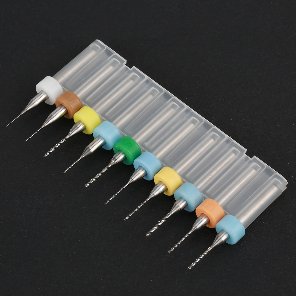 10 Leiterplattenbohrer (0,3–1,2 Mm), Kleine Hartmetallbohrer