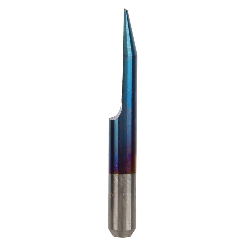 10 Stück/box (3,175 Zoll Blau Plattiertes Wolframstahl-flachspitzenmesser/cnc-graviermesser)