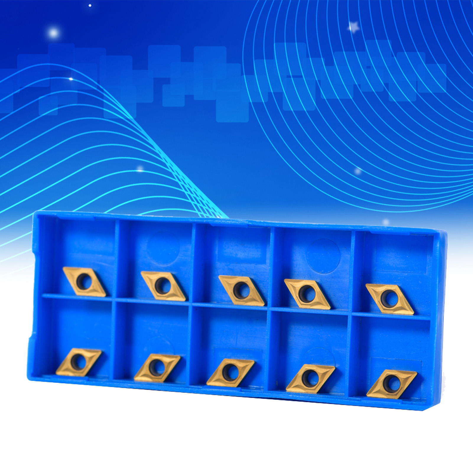 10 Cnc-schneideinsätze Dcmt070204-hm Ybc251 Gold