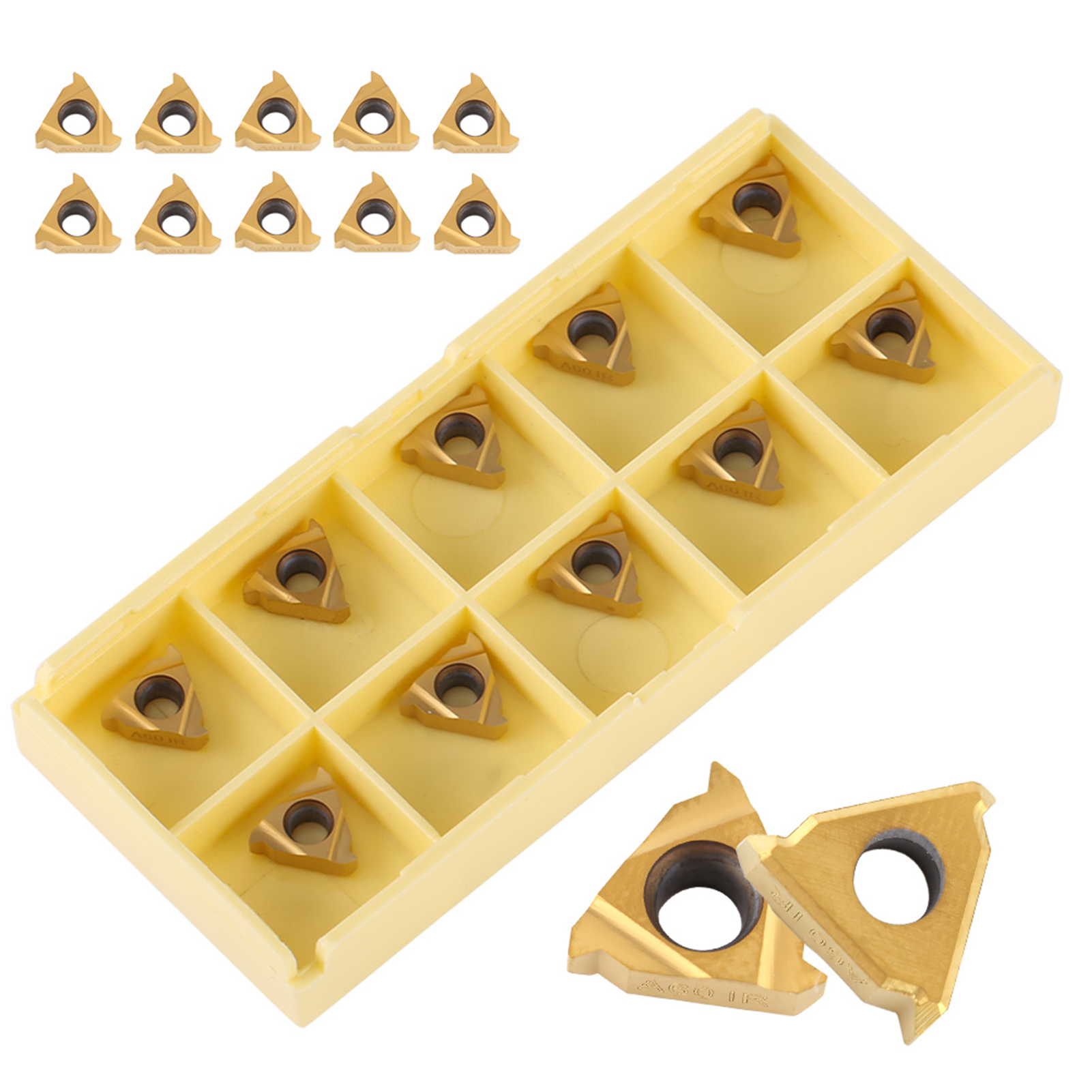 10 Cnc-schneidwerkzeuge 11ir A60 Gold/box