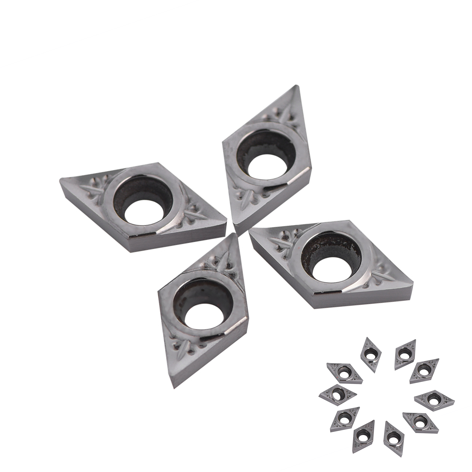 Schachtel Mit 10 Cnc-schneidwerkzeugen Dcgt070204-ak Silber