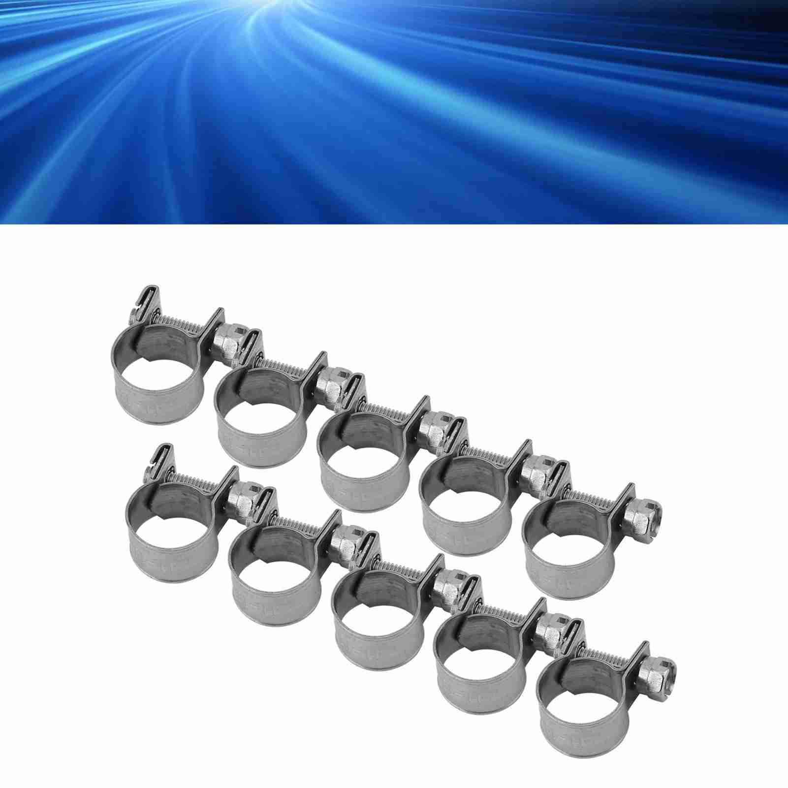 10 Mini-schlauchschellen Aus Hygienischem Edelstahl 304