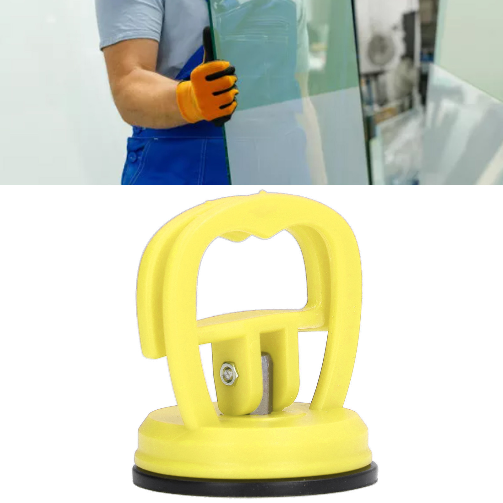 Mini-dellenreparatur-saugnapf, Hochfester Einzelklauen-glassaugnapf, Saugnapf Zum Verschieben Von Fliesen, Gelb.