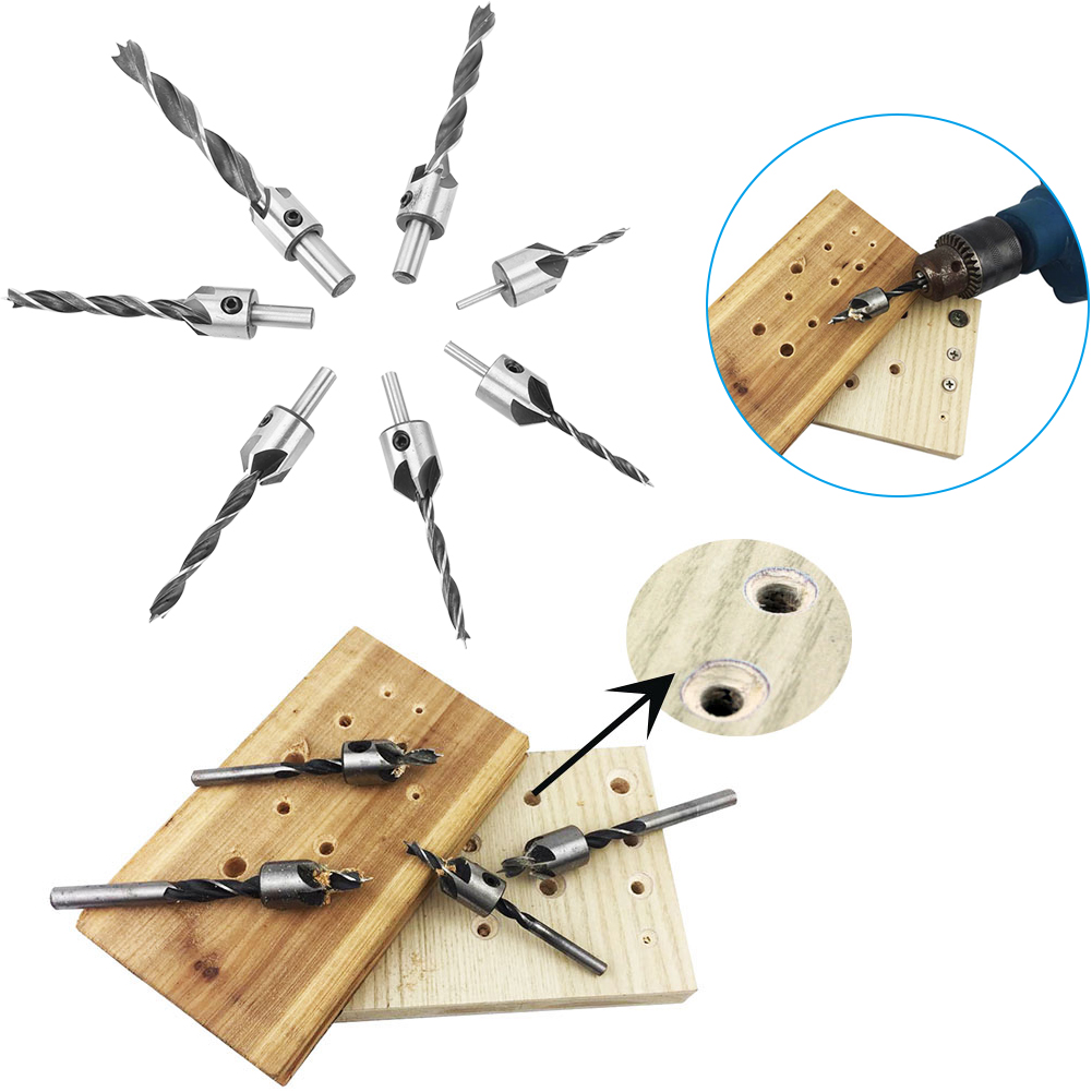 Set Mit 7 Anfaswerkzeugen Für Die Holzbearbeitung + Kleiner Schraubenschlüssel
