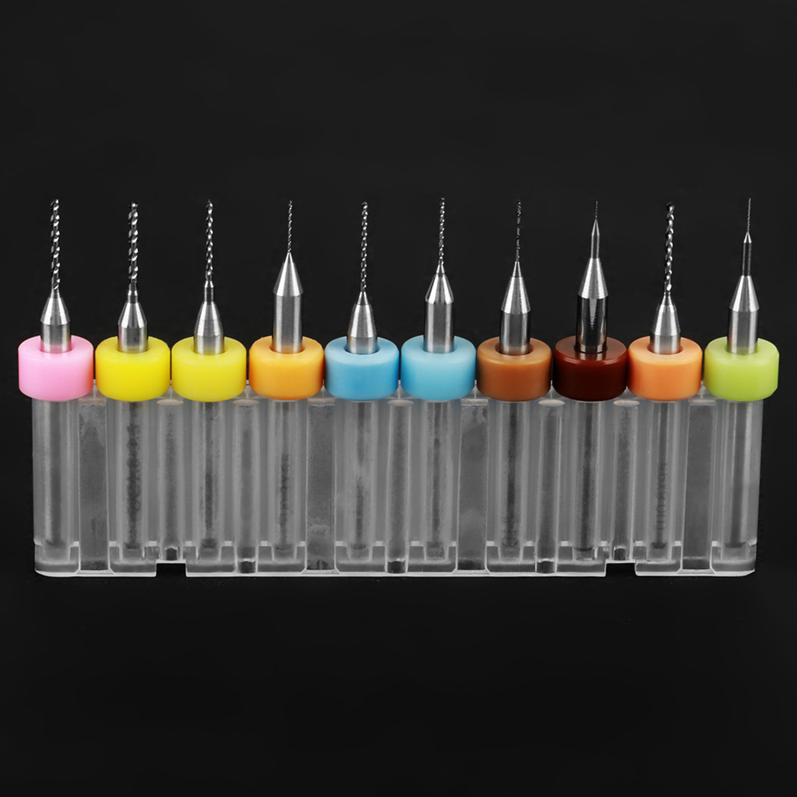 10 Leiterplattenbohrer (0,1–1,0 Mm), Kleine Hartmetallbohrer