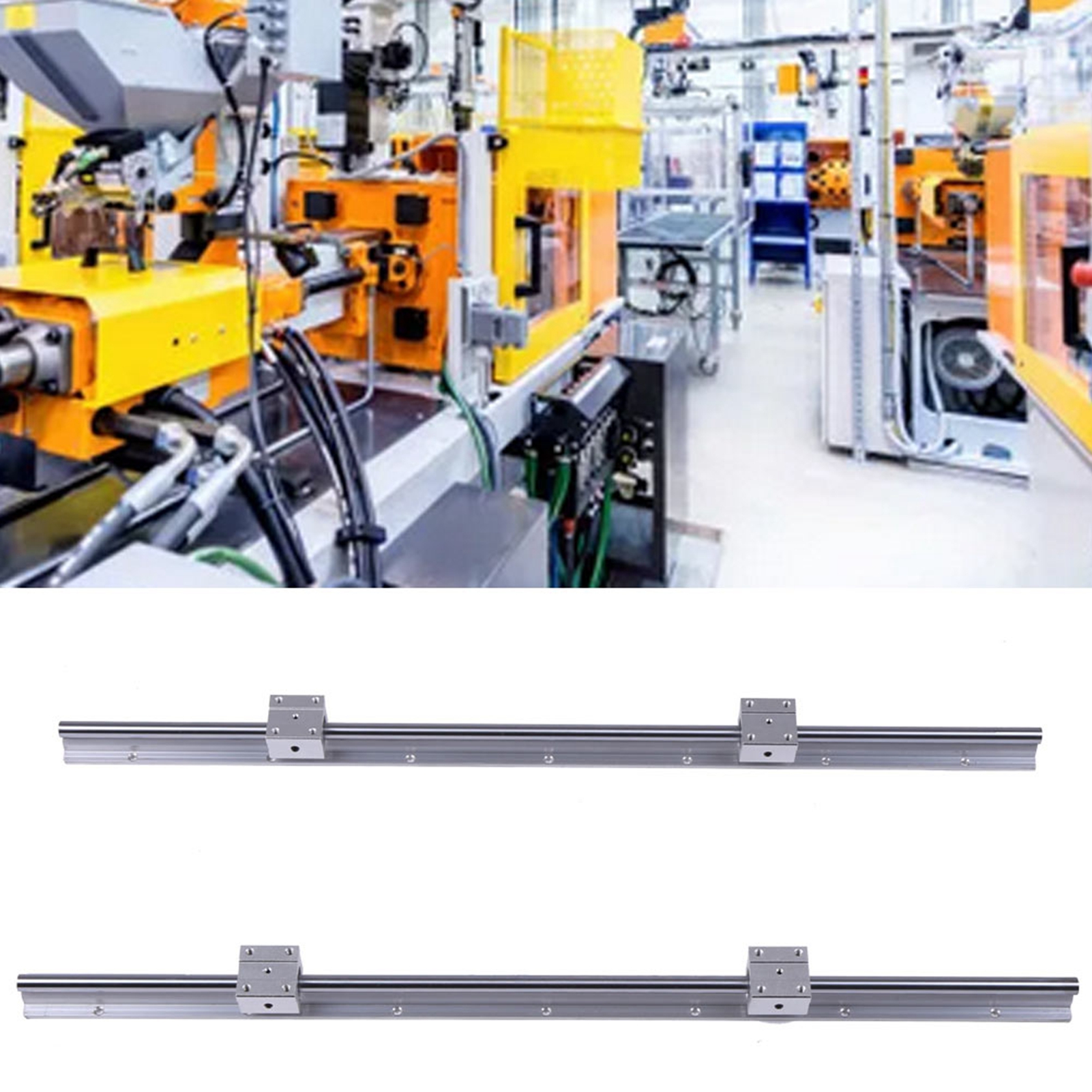 Sbr12-700mm 12mm Linearführung, 2 Gleitschienen, 4 Gleitstücke