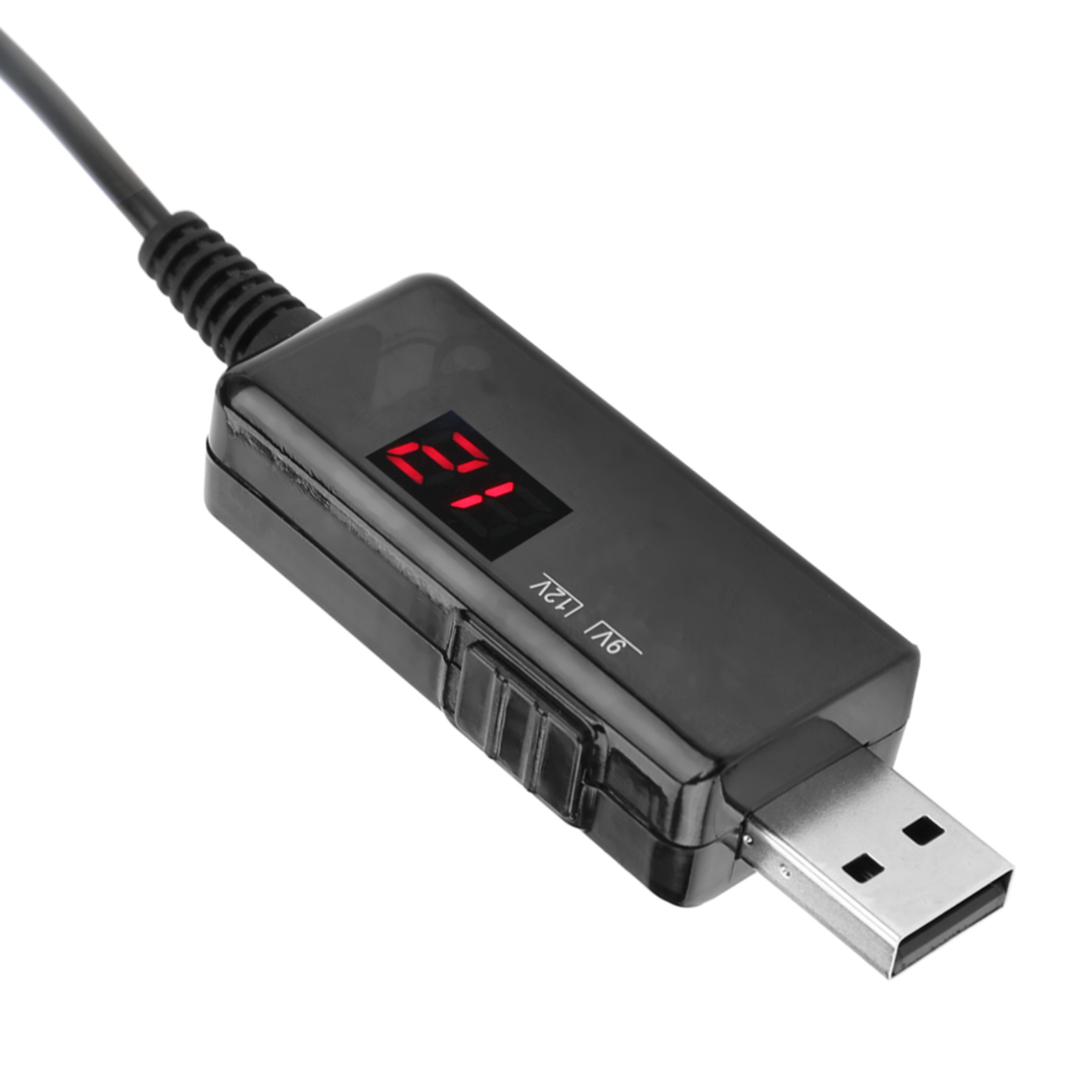 Usb-zu-dc-5,5/3,5-mm-verstärkerkabel Für Optische Router/modems 5-v-aufwärtswandler Auf 9-v/12-v-ladekabel.